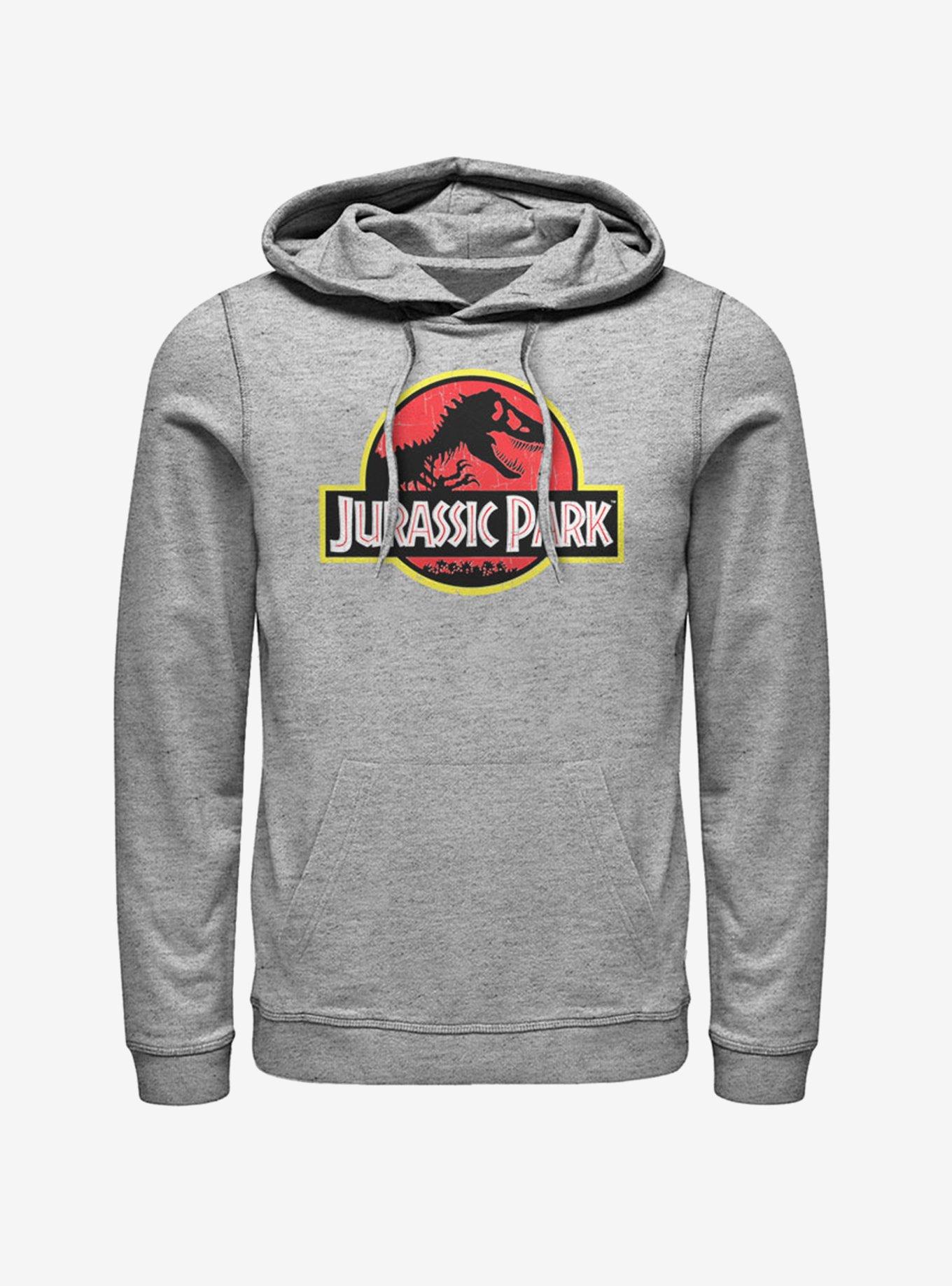 Jurassic Park Logo Hoodie, ATH HTR, hi-res