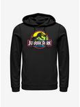 Jurassic Park Ombre Logo Hoodie, BLACK, hi-res