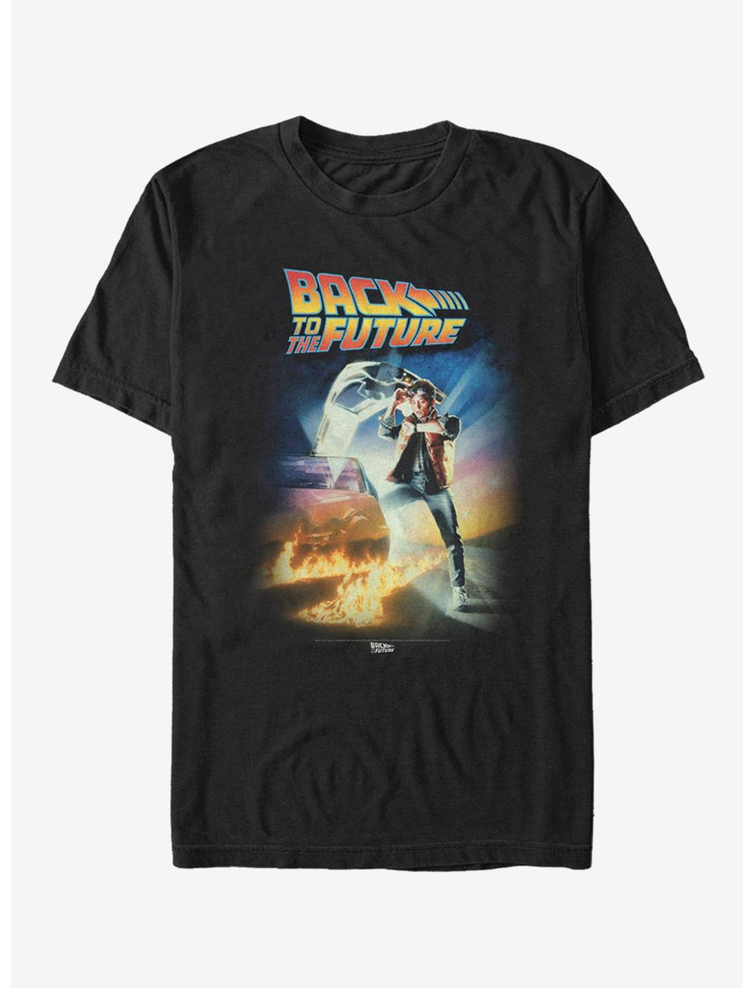 Back to the Future Poster T-Shirt, BLACK, hi-res