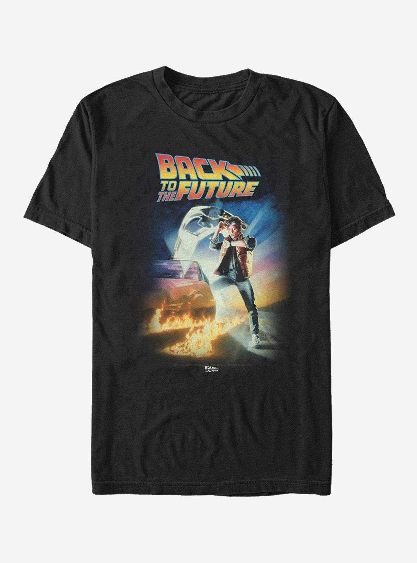 Back to the Future Poster T-Shirt, BLACK, hi-res