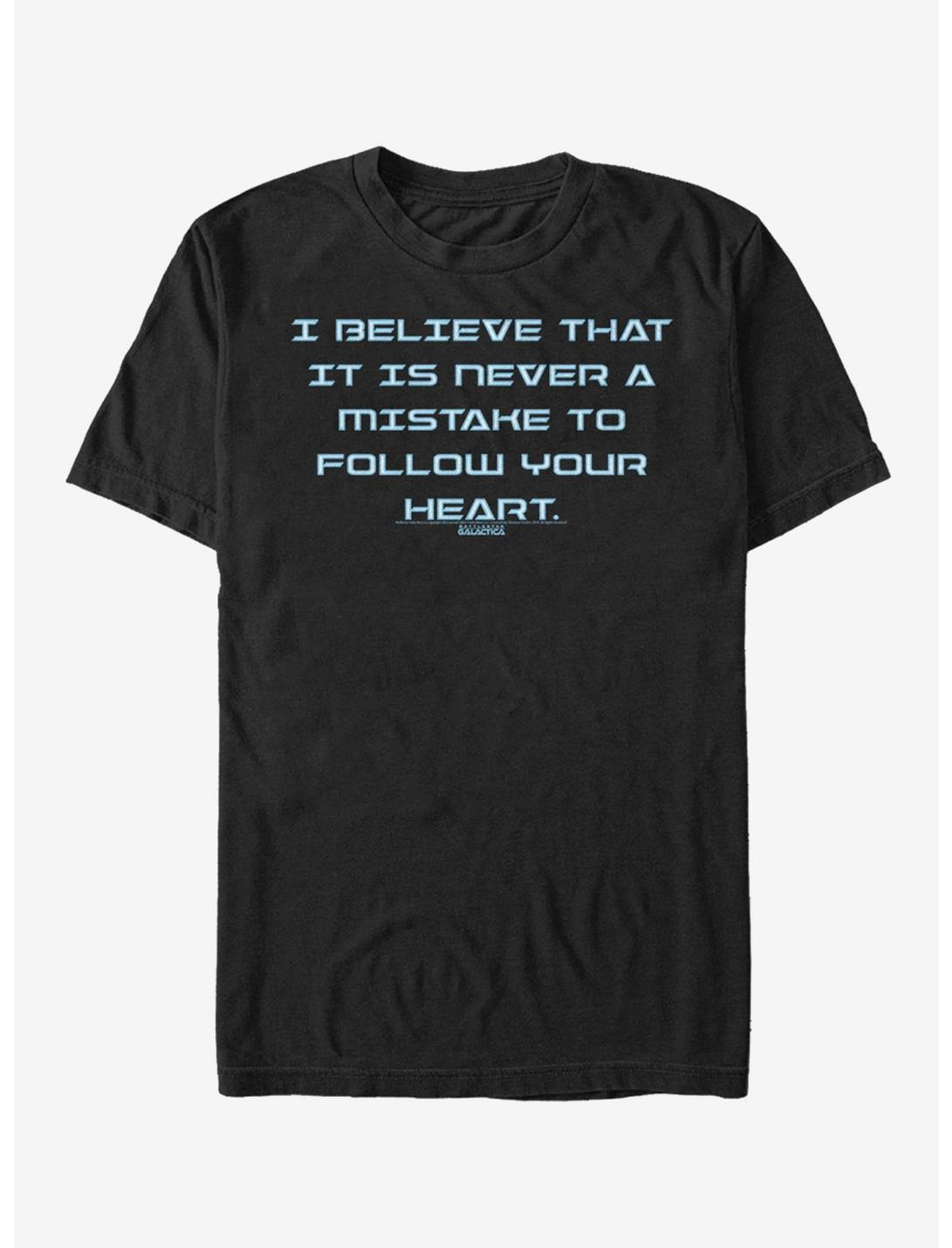 Battlestar Galactica Follow Your Heart T-Shirt, BLACK, hi-res