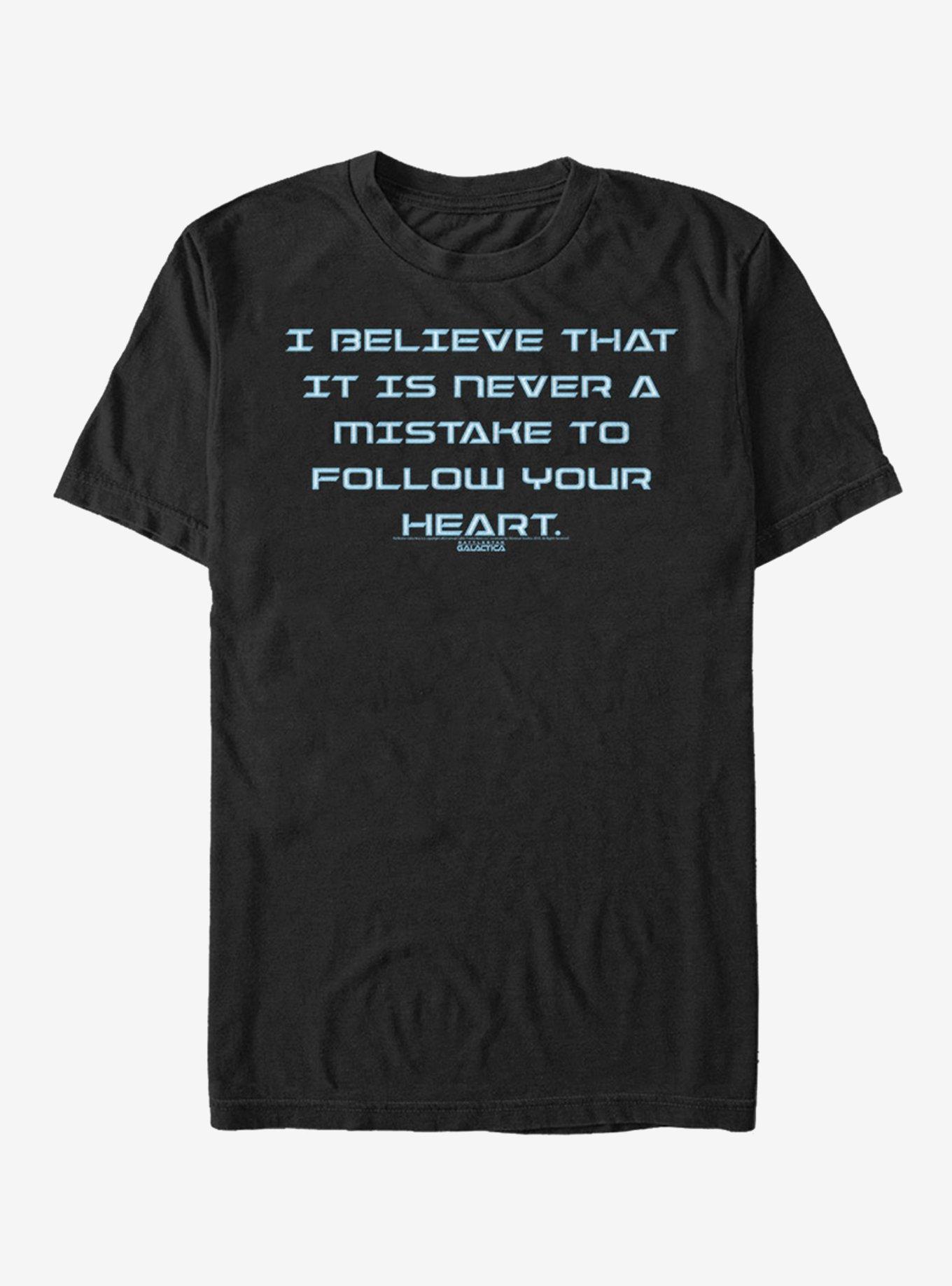 Battlestar Galactica Follow Your Heart T-Shirt, BLACK, hi-res