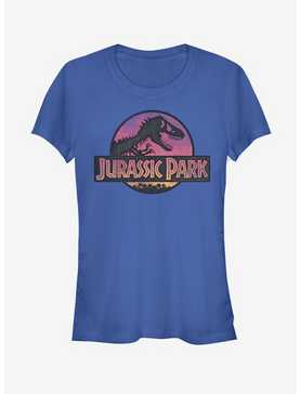 Jurassic Park Safari Logo Royal Blue Girls T-Shirt, , hi-res