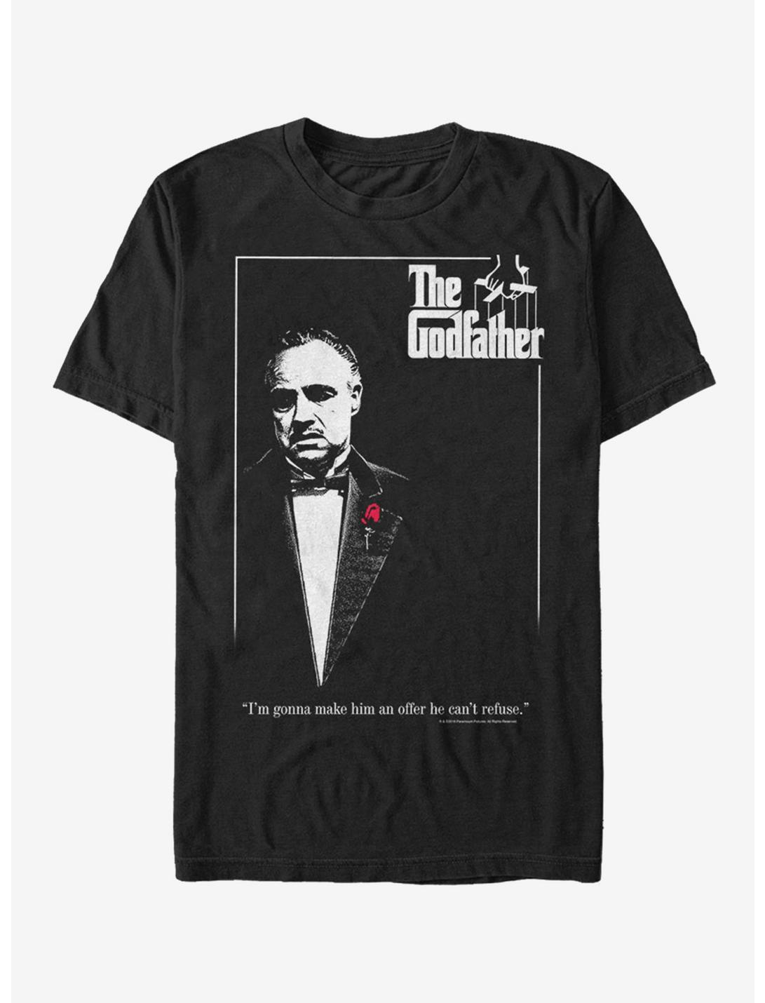 The Godfather Poster T-Shirt, BLACK, hi-res