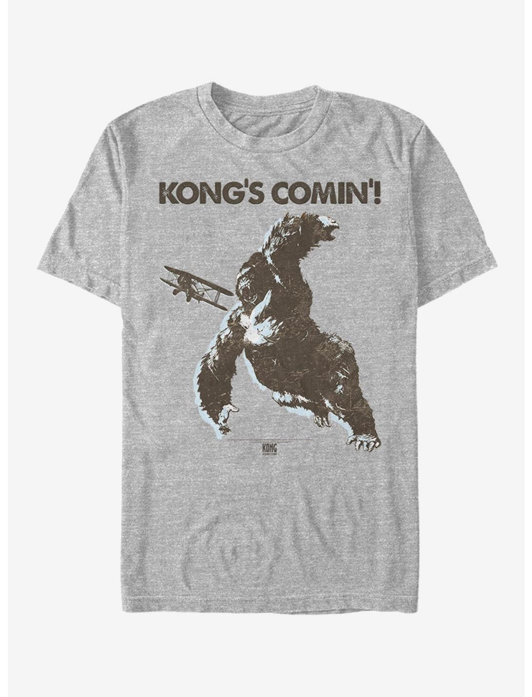 King Kong Kong's Coming T-Shirt, ATH HTR, hi-res