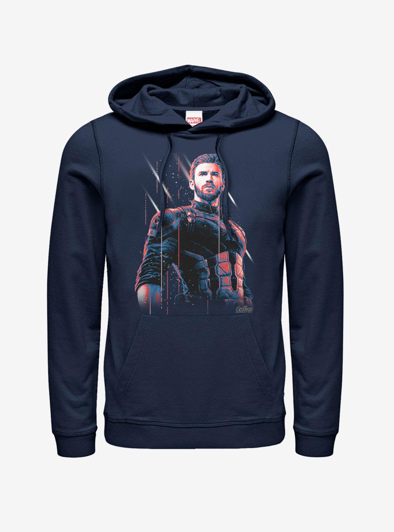 Marvel Captain America Soldier Hoodie, NAVY, hi-res