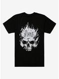 The Offspring Flaming Skull T-shirt, BLACK, hi-res