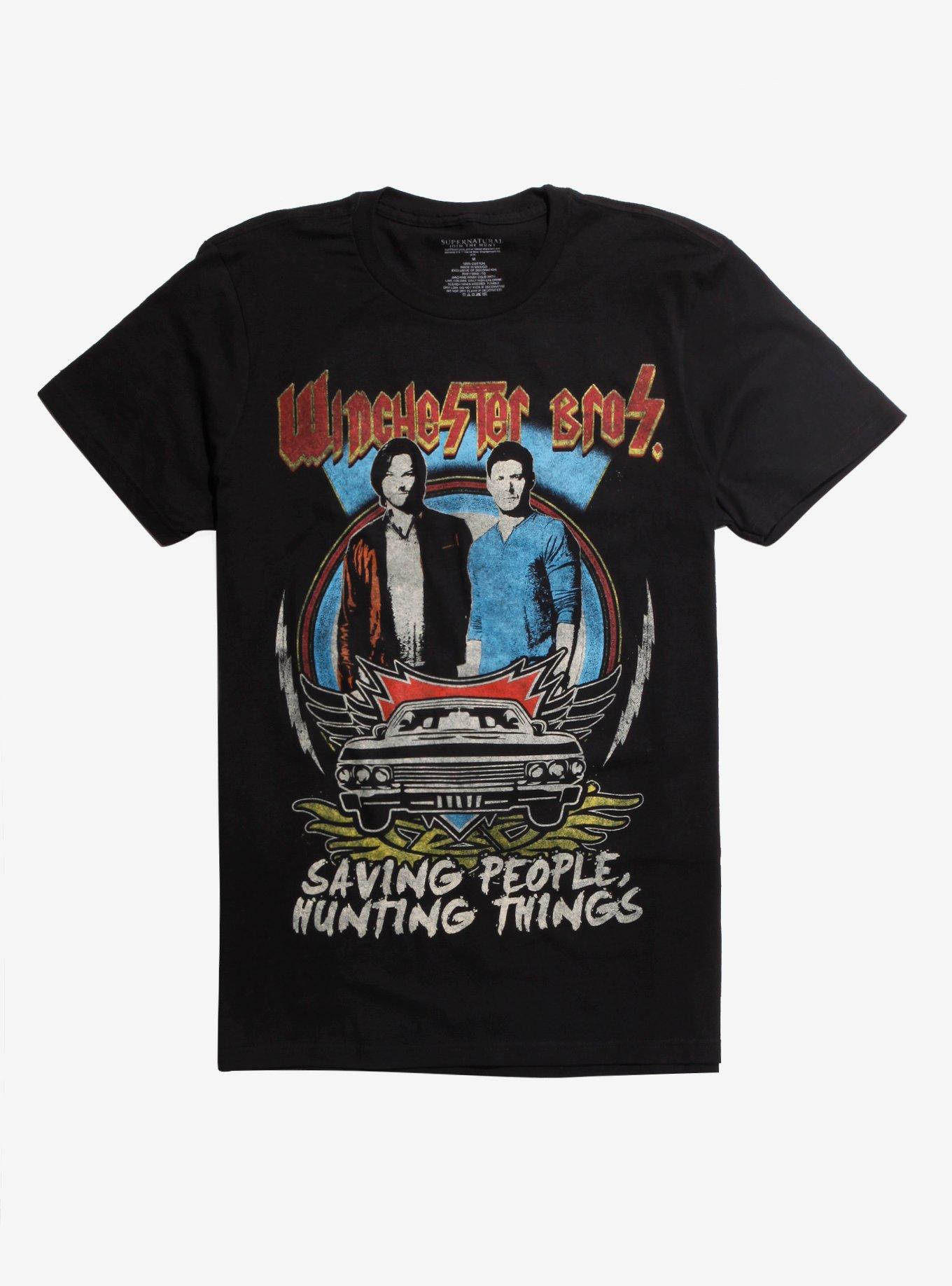 Supernatural Winchester Bros. Metal Tour T-Shirt, MULTI, hi-res