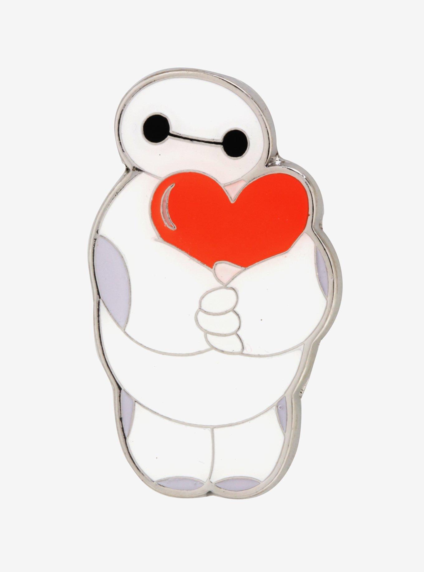 Disney Big Hero 6 Baymax Heart Hug Enamel Pin - BoxLunch Exclusive, , hi-res