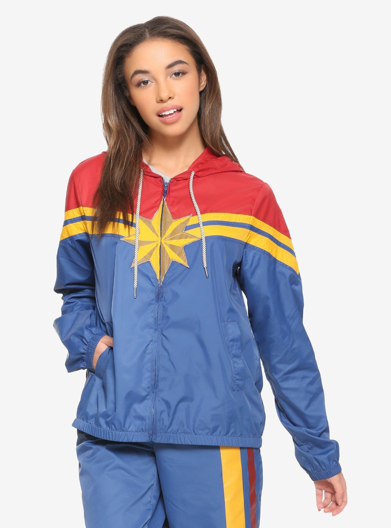 Our Universe Marvel Captain Marvel Womens Windbreaker, MULTI, hi-res