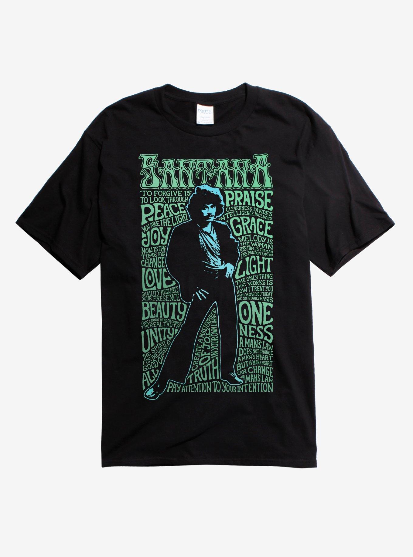 Santana Vintage Wisdom T-Shirt, BLACK, hi-res