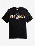 Stray Cats Word Logo T-Shirt, BLACK, hi-res