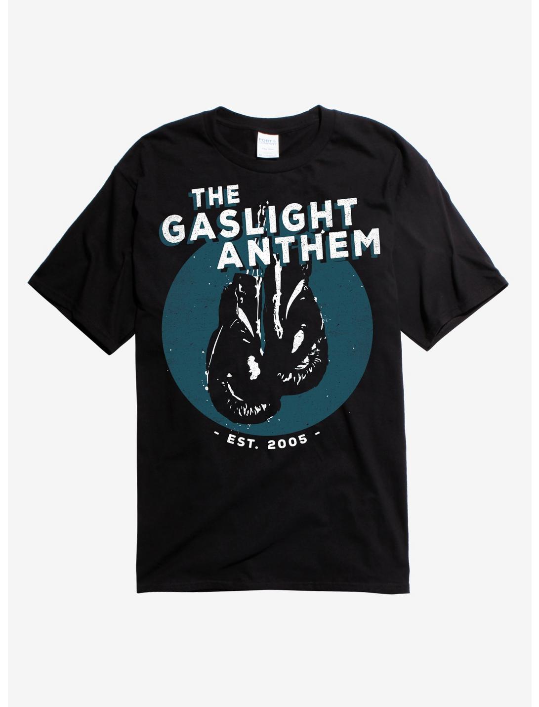 The Gaslight Anthem Gloves T-Shirt, BLACK, hi-res