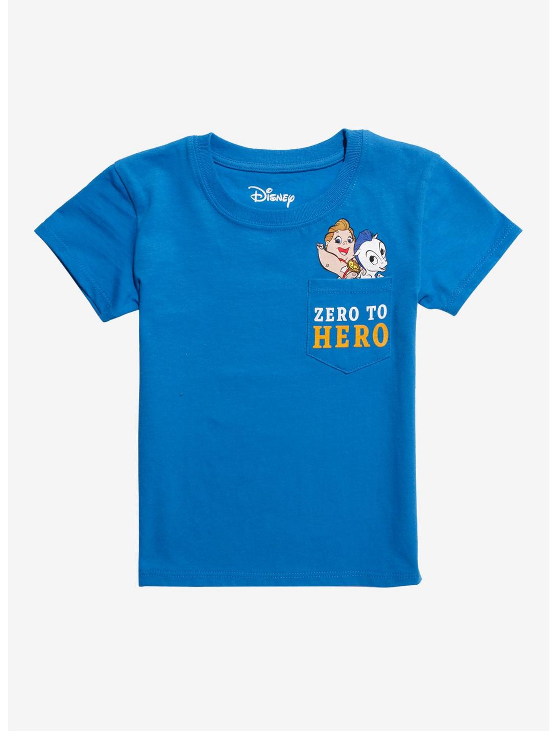 Disney Hercules Zero To Hero Toddler Pocket T-Shirt - BoxLunch Exclusive, BLUE, hi-res