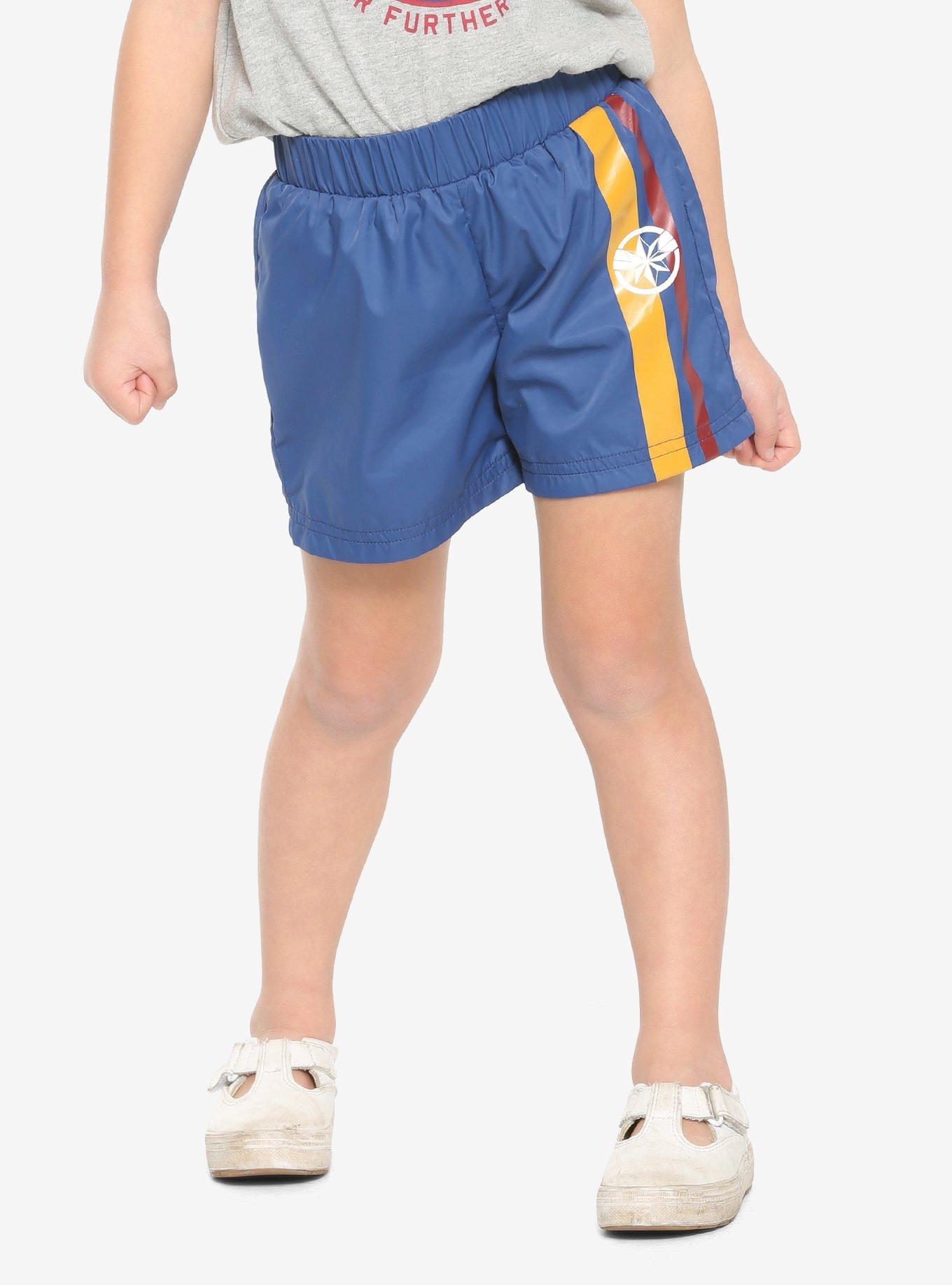 Our Universe Marvel Captain Marvel Toddler Shorts, BLUE, hi-res
