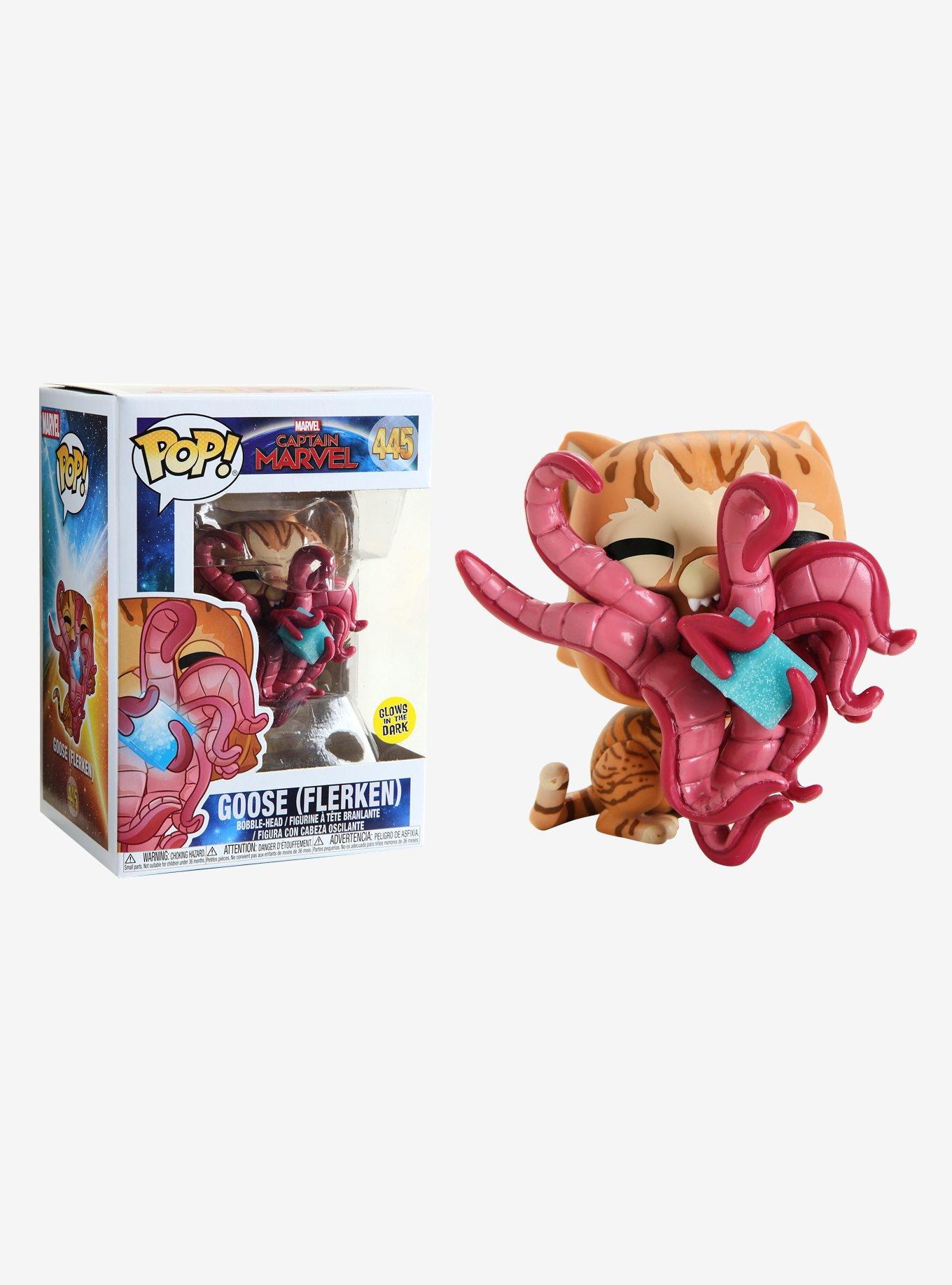Funko Marvel Captain Marvel Pop! Goose (Flerken) Glow-In-The-Dark Vinyl Bobble-Head, , hi-res