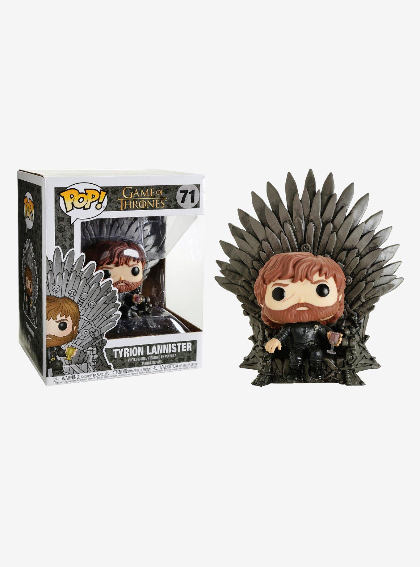 Funko Game Of Thrones Pop! Tyrion Lannister On Iron Throne Deluxe Vinyl Figure, , hi-res