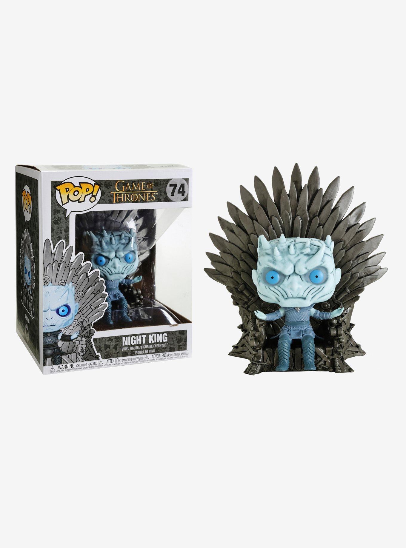 Funko Game Of Thrones Pop! Night King On Iron Throne Deluxe Vinyl Figure, , hi-res