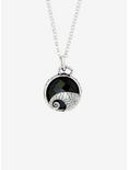 The Nightmare Before Christmas Spiral Hill & The Moon Sterling Silver Necklace By Rocklove, , hi-res