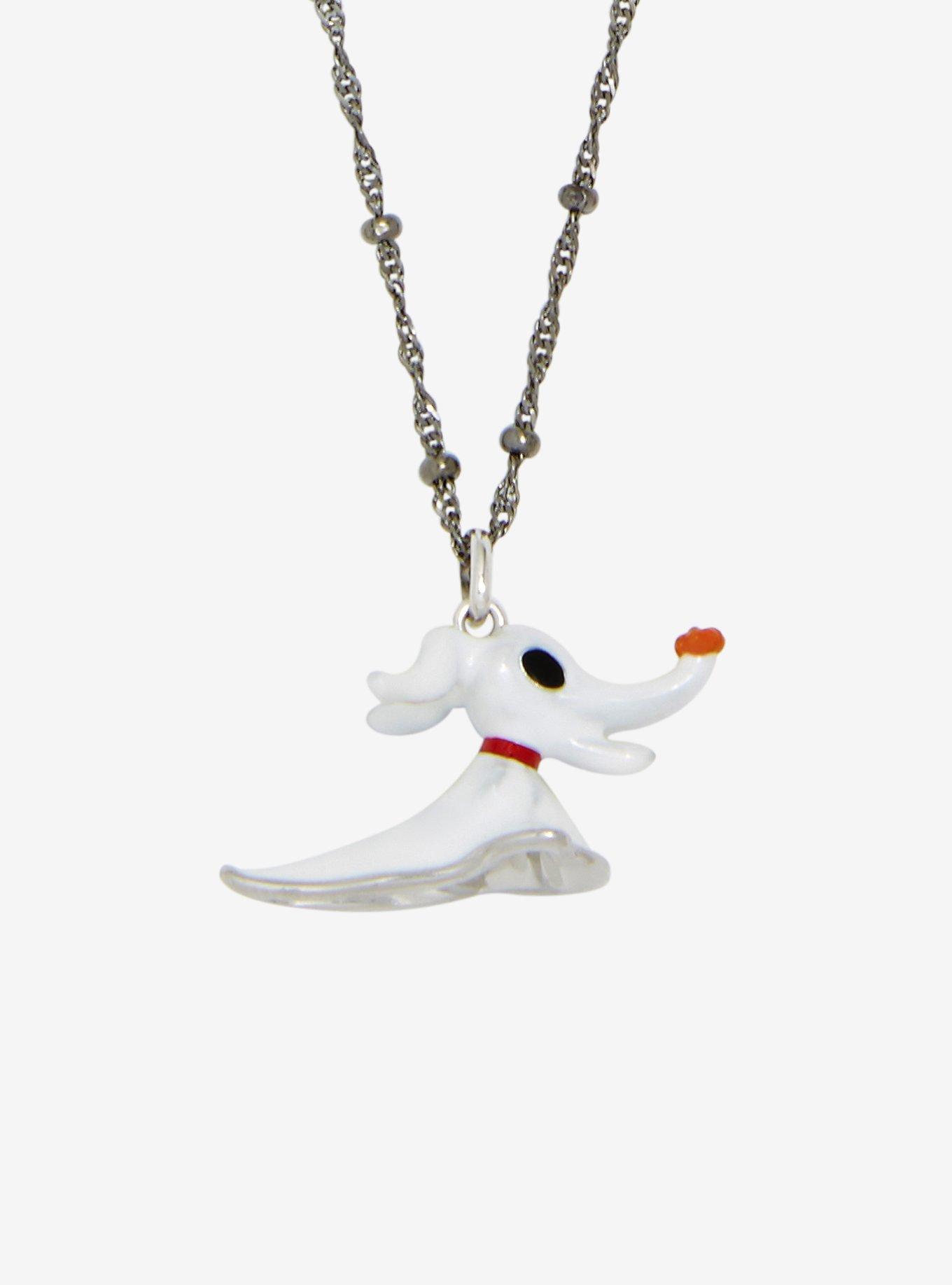 The Nightmare Before Christmas Zero Sterling Silver Necklace By Rocklove, , hi-res