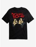 My Chemical Romance Kissing Skeletons T-Shirt, BLACK, hi-res