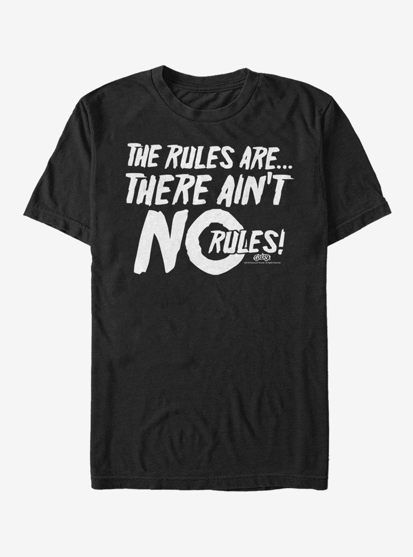 Grease No Rules T-Shirt, BLACK, hi-res