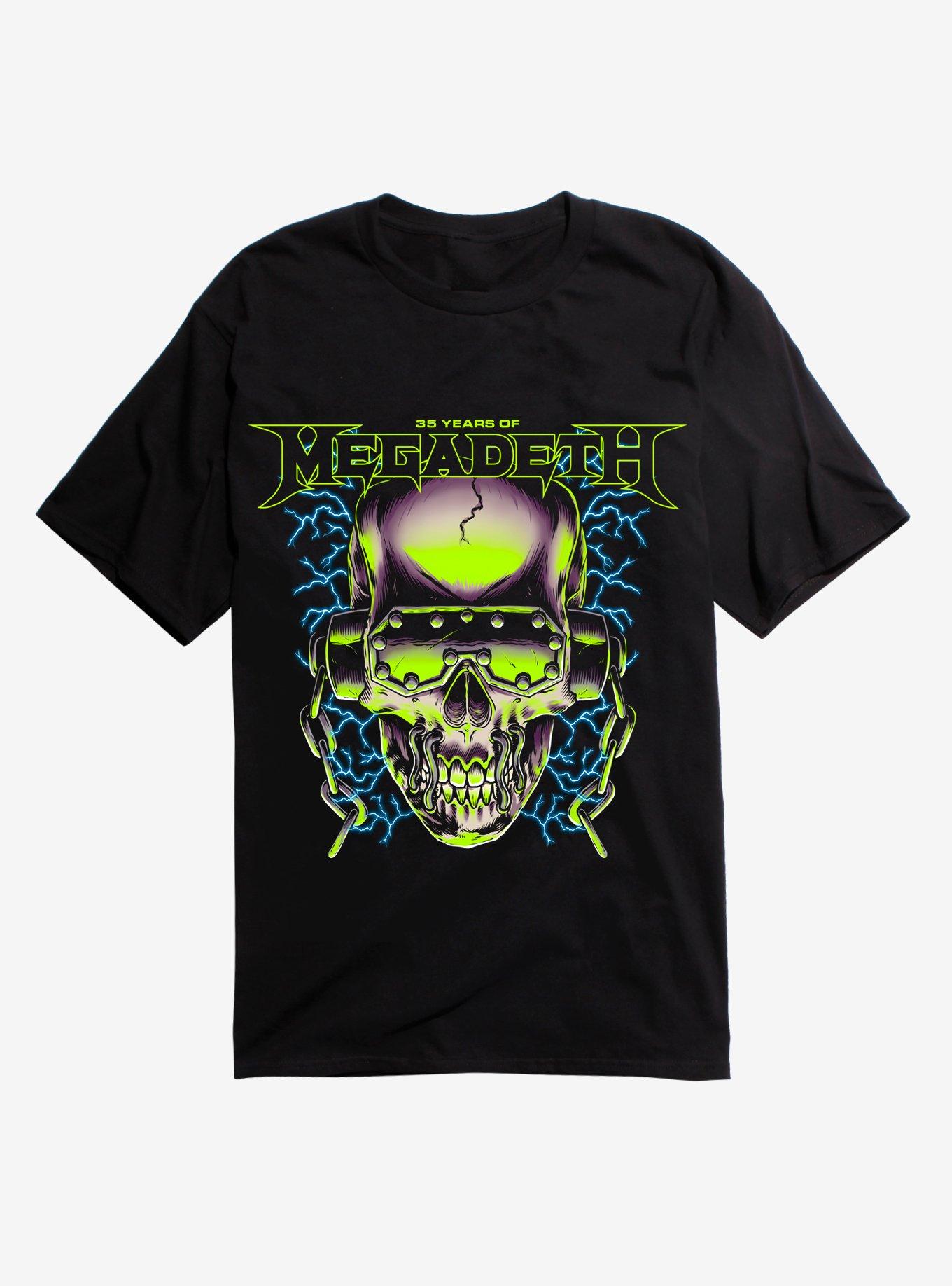 Megadeth 35 Years T-Shirt, BLACK, hi-res