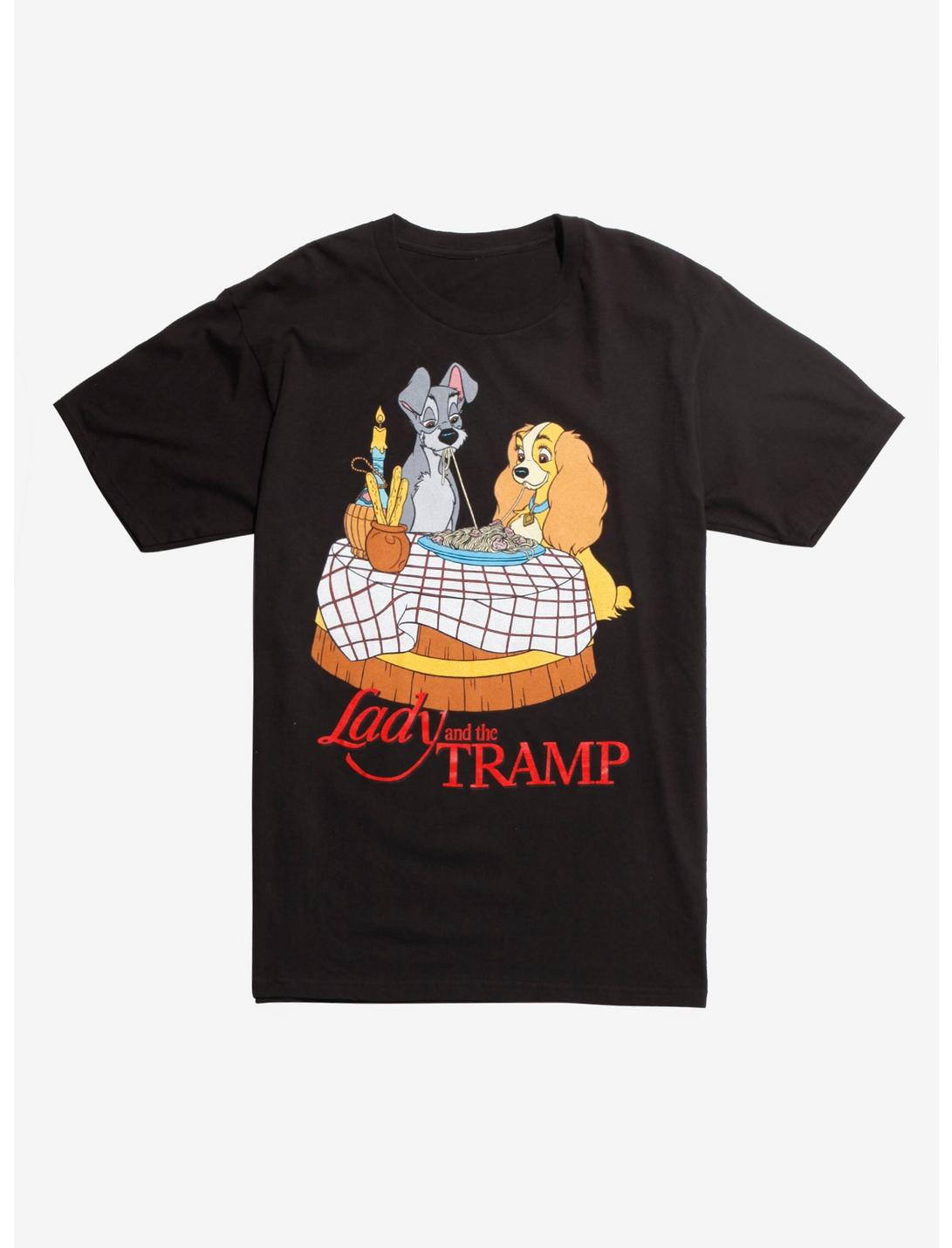 Disney Lady And The Tramp Spaghetti Dinner T-Shirt, MULTI, hi-res