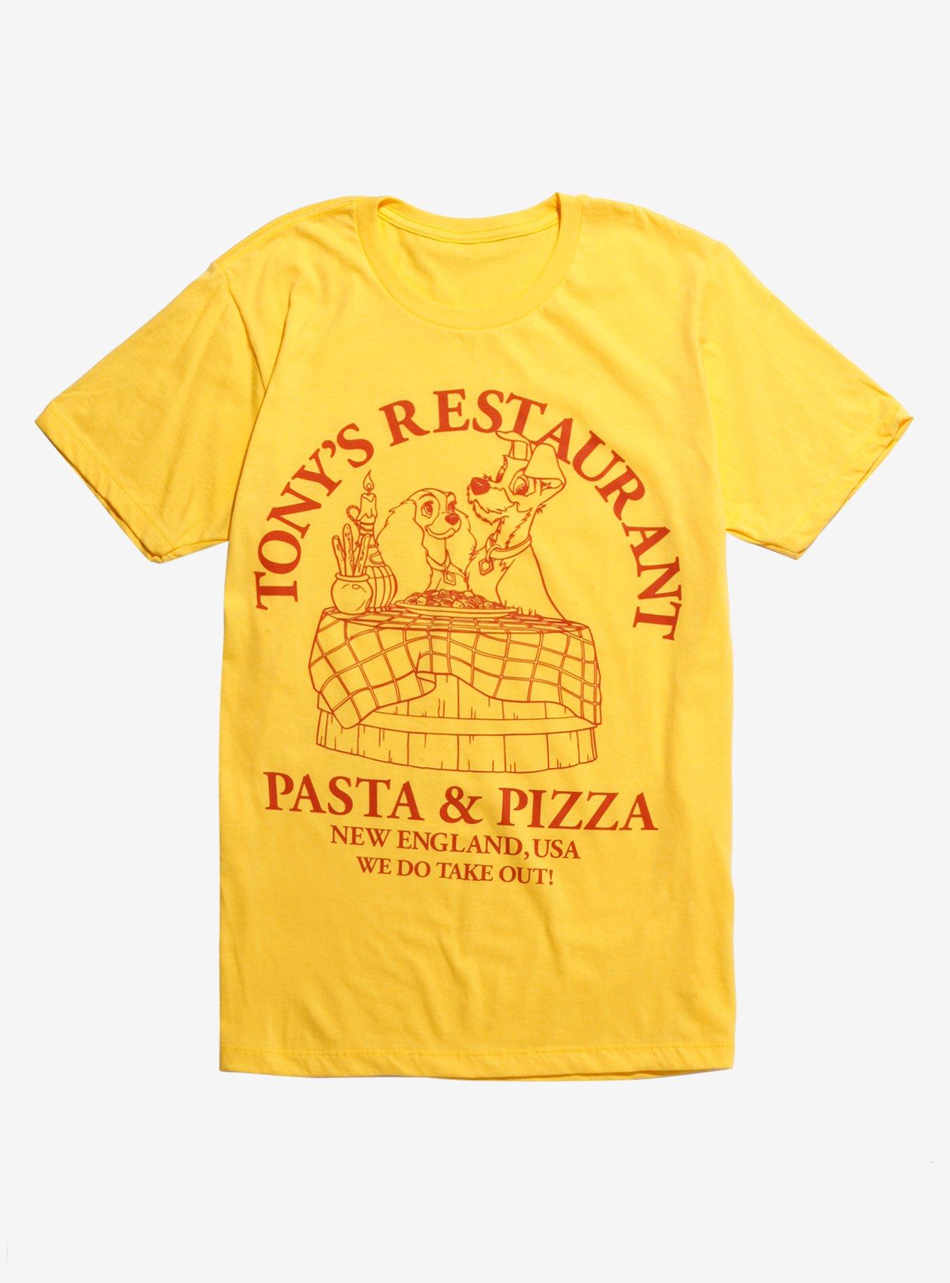 Disney Lady And The Tramp Tony's Restaurant T-Shirt, RED, hi-res