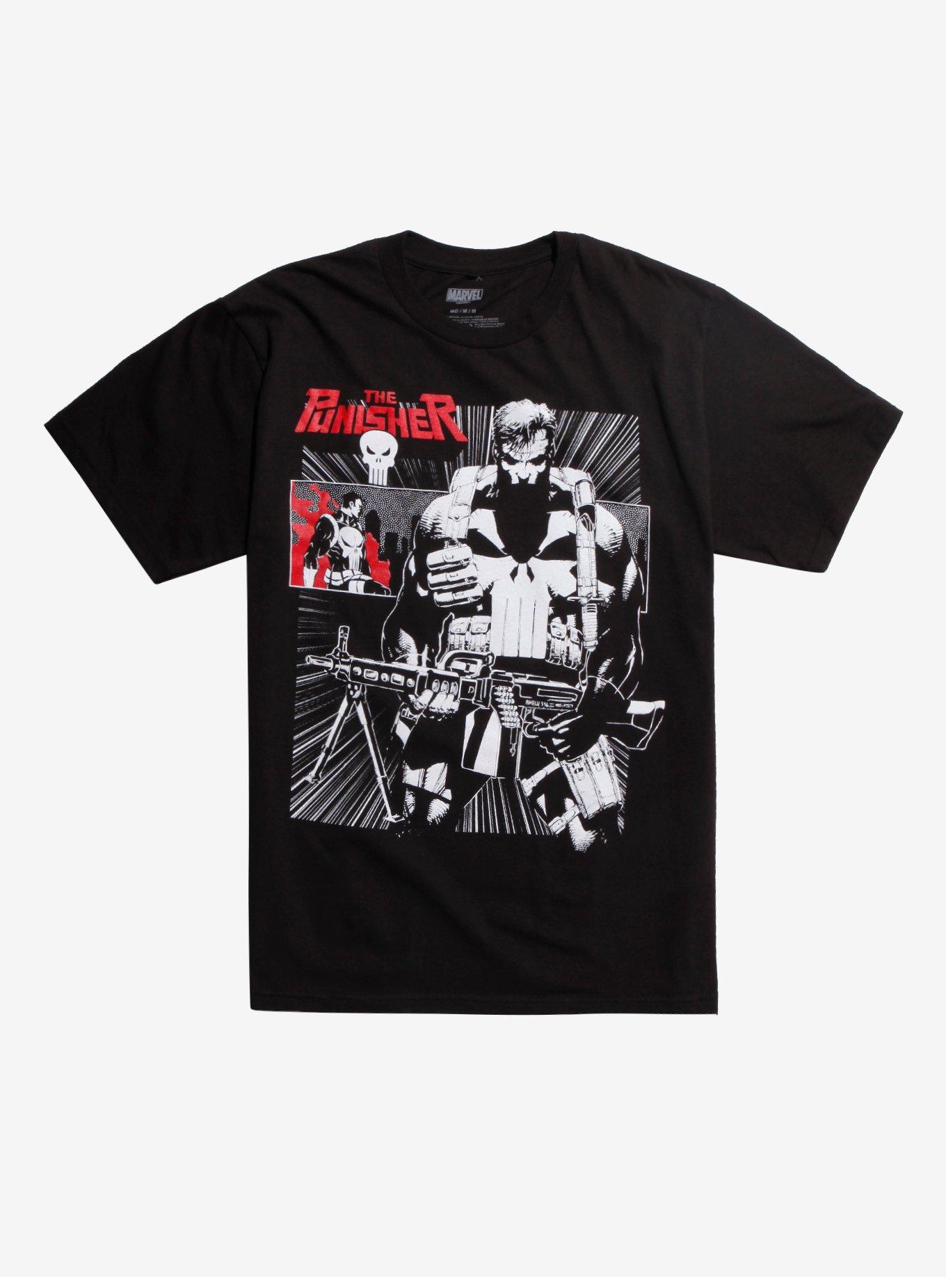 Marvel Punisher Manga Castle T-Shirt, MULTI, hi-res