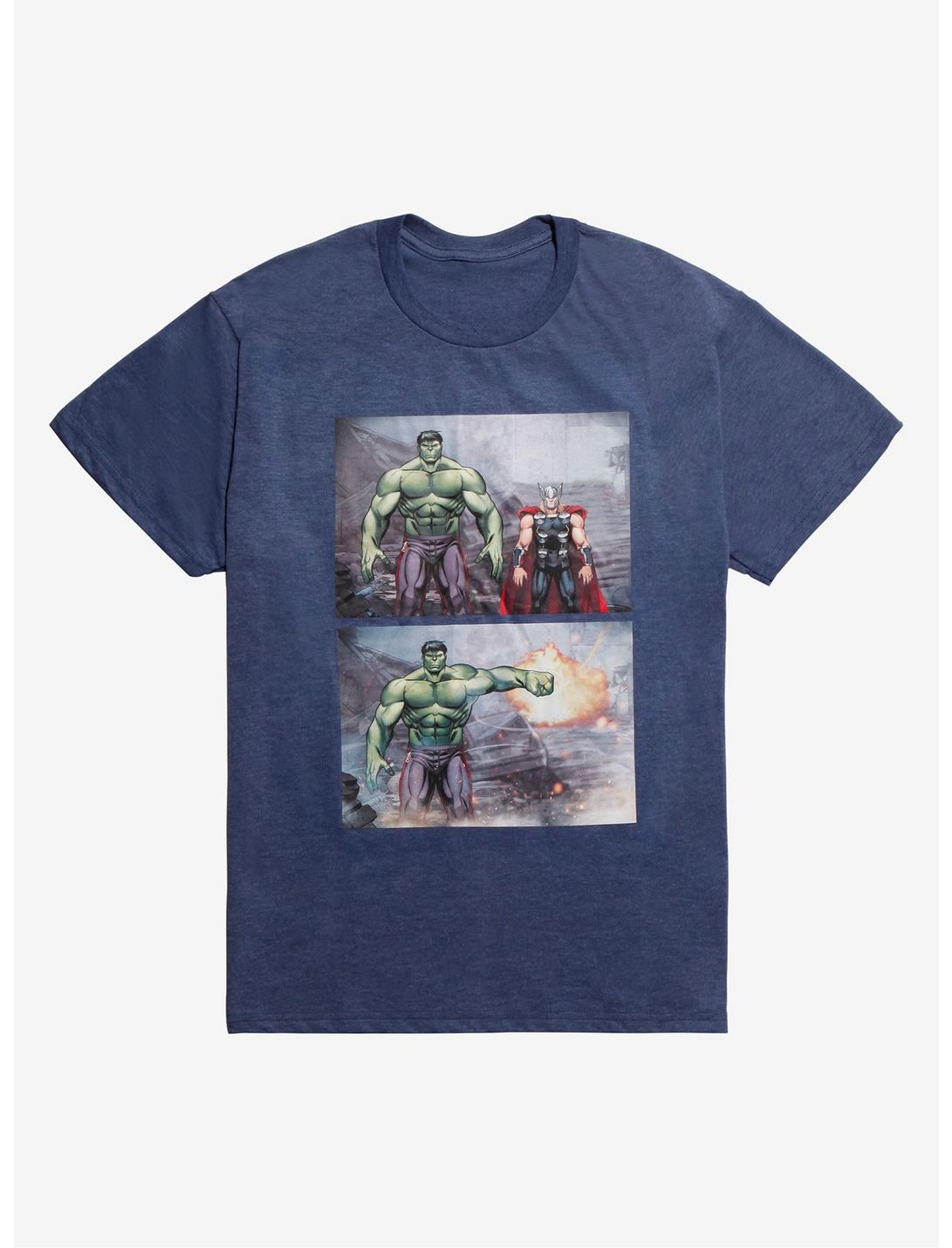 Marvel Avengers Hulk Thor Punch T-Shirt, MULTI, hi-res