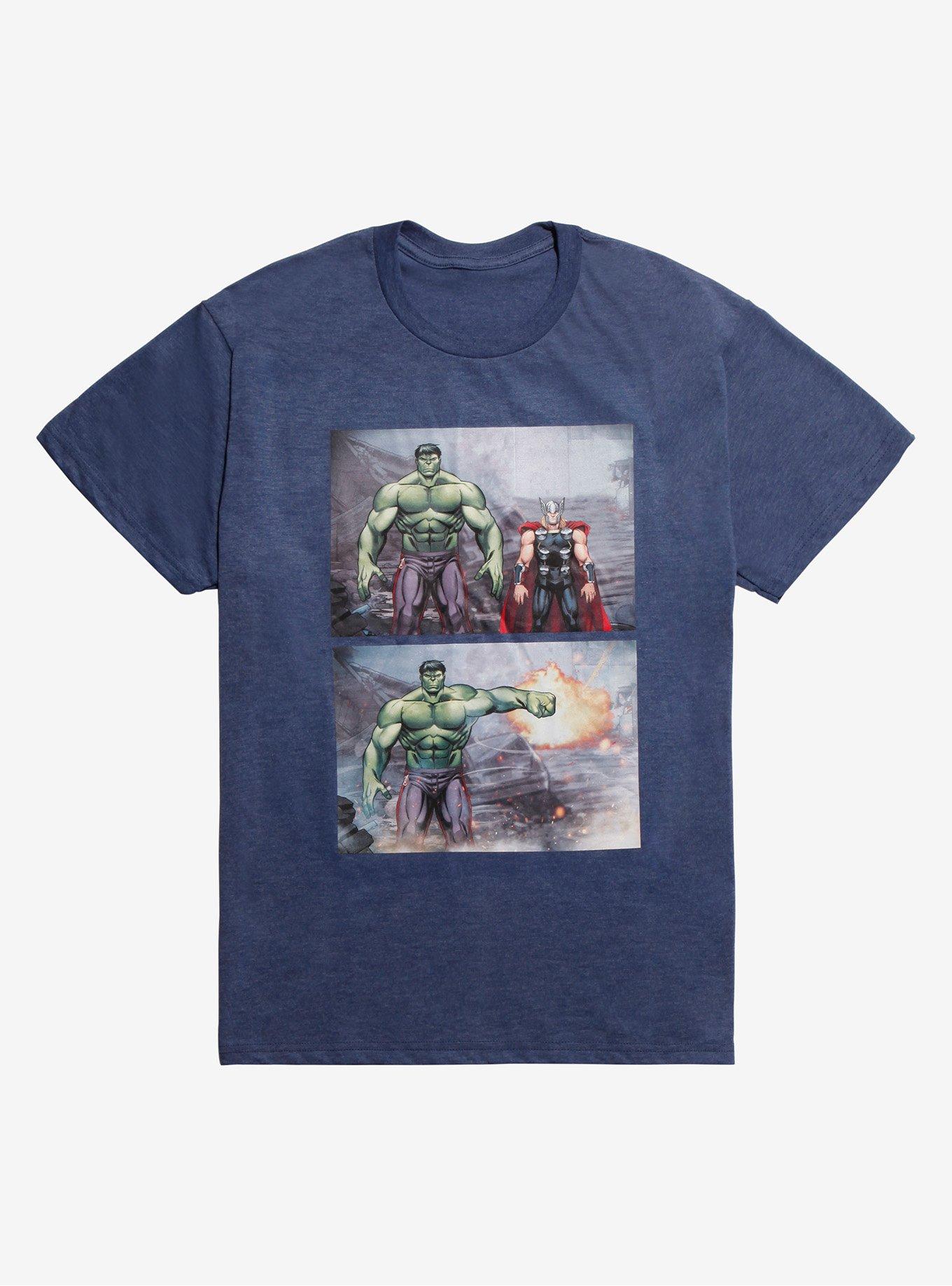 Marvel Avengers Hulk Thor Punch T-Shirt, MULTI, hi-res