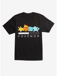 Pokemon Charge Starter Silhouettes T-Shirt, MULTI, hi-res