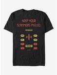 Knight Rider Scanners Peeled T-Shirt, BLACK, hi-res