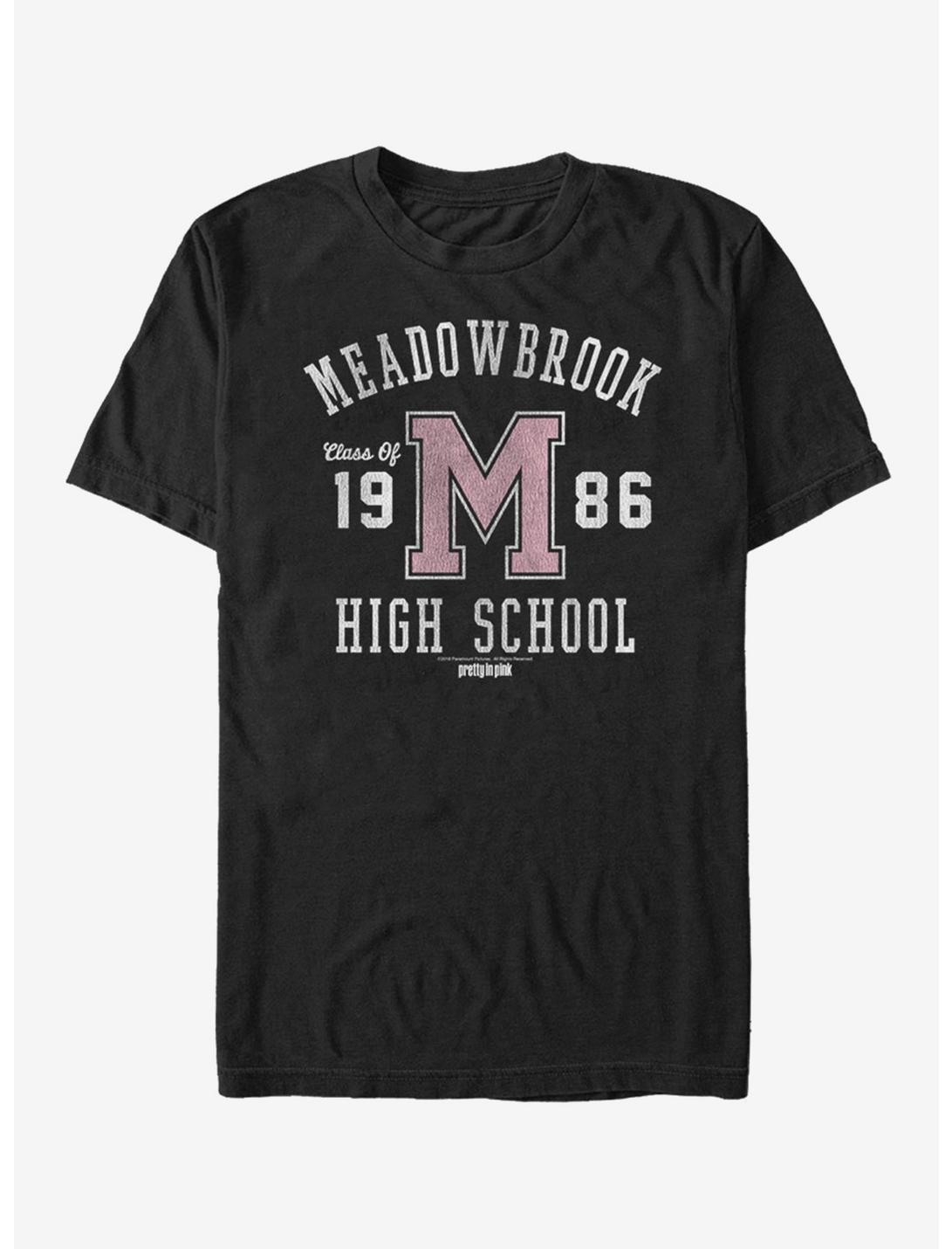Pretty in Pink Meadowbrook High School T-Shirt, BLACK, hi-res