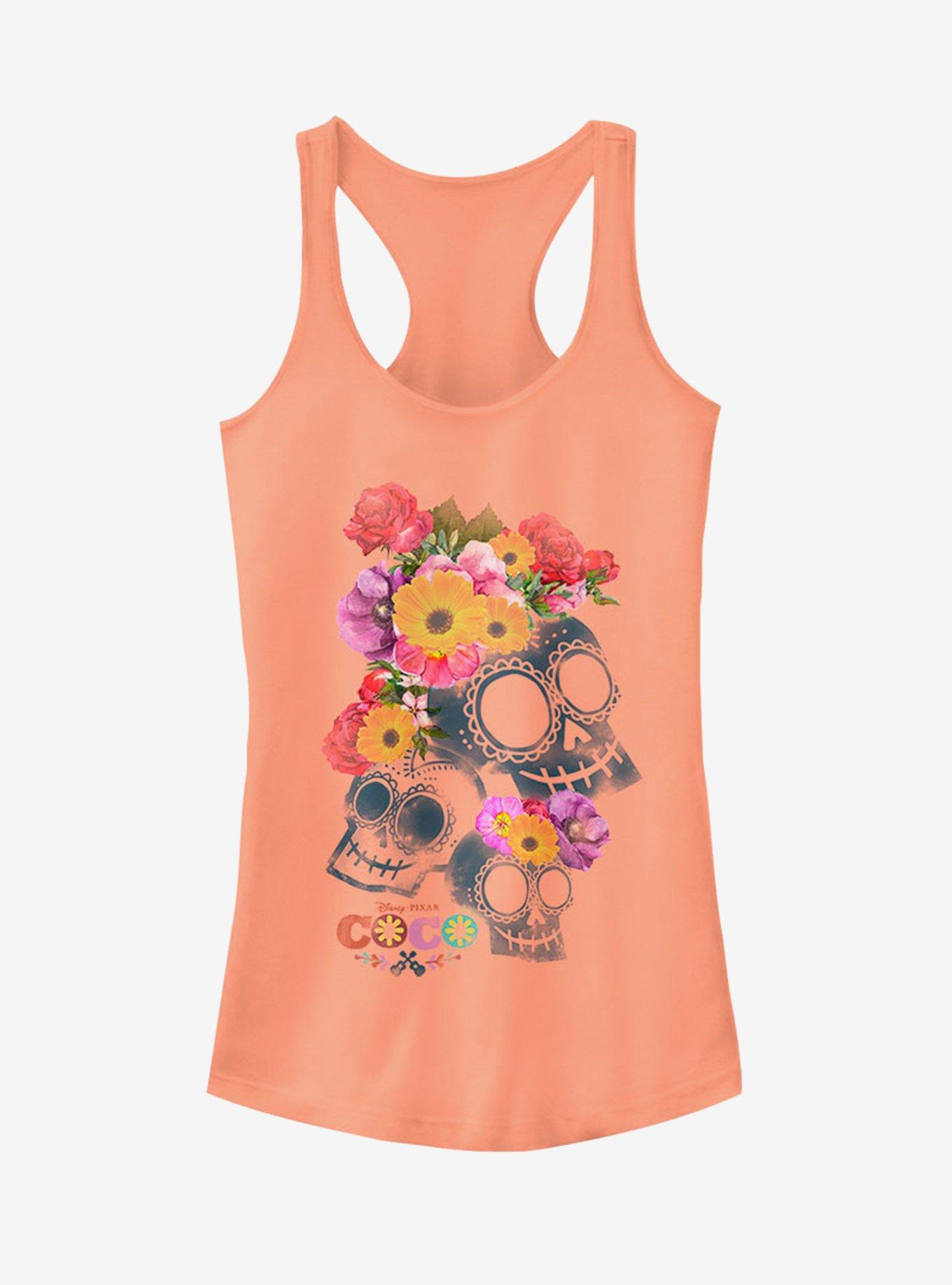 Disney Pixar Coco Calaveras Light Orange Girls Tank Top, LTORANGE, hi-res