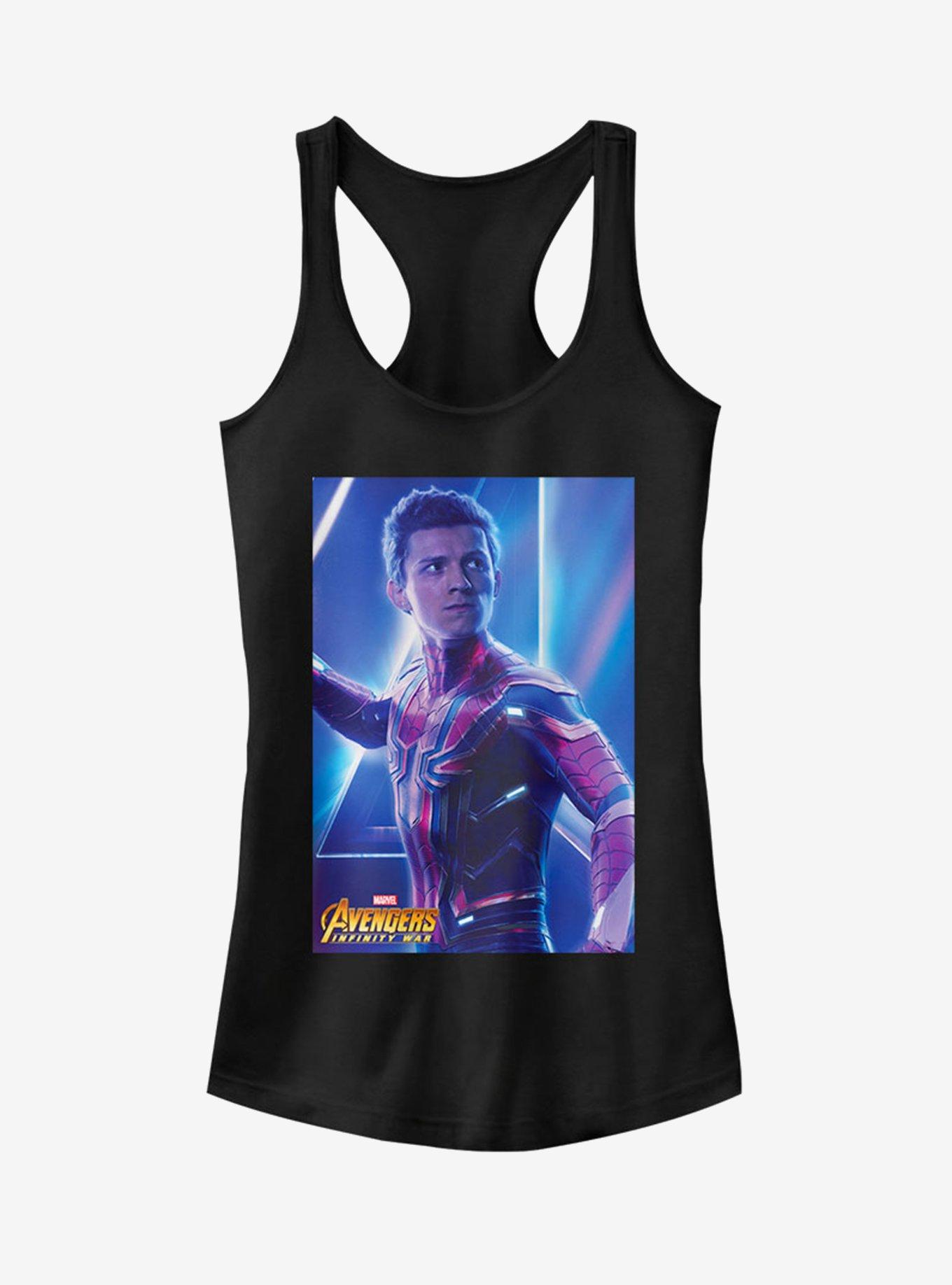 Marvel Spider-Man Holland Heart Throb Girls Tank Top, BLACK, hi-res