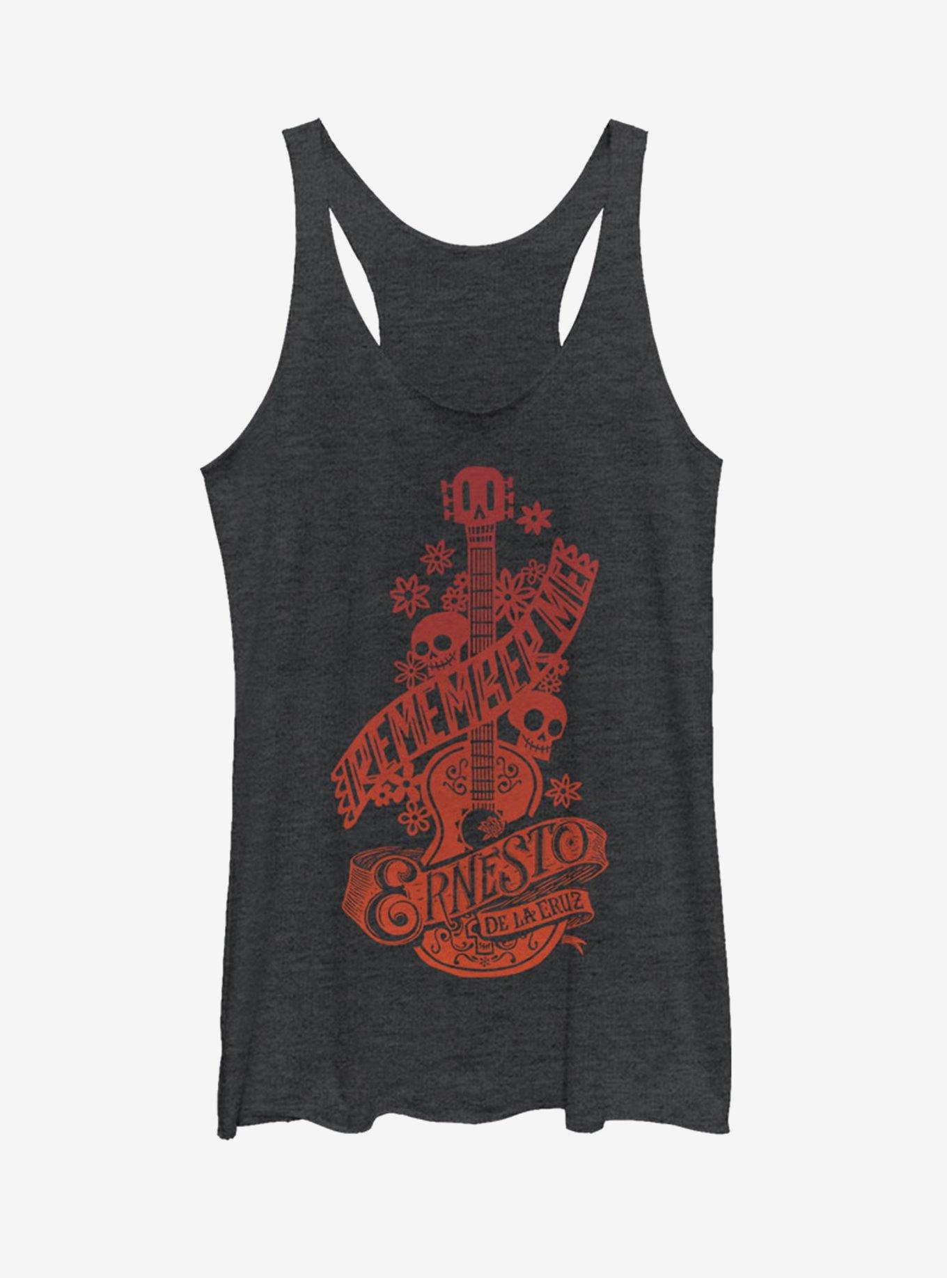 Disney Pixar Coco Remember Girls Tank Top, BLK HTR, hi-res