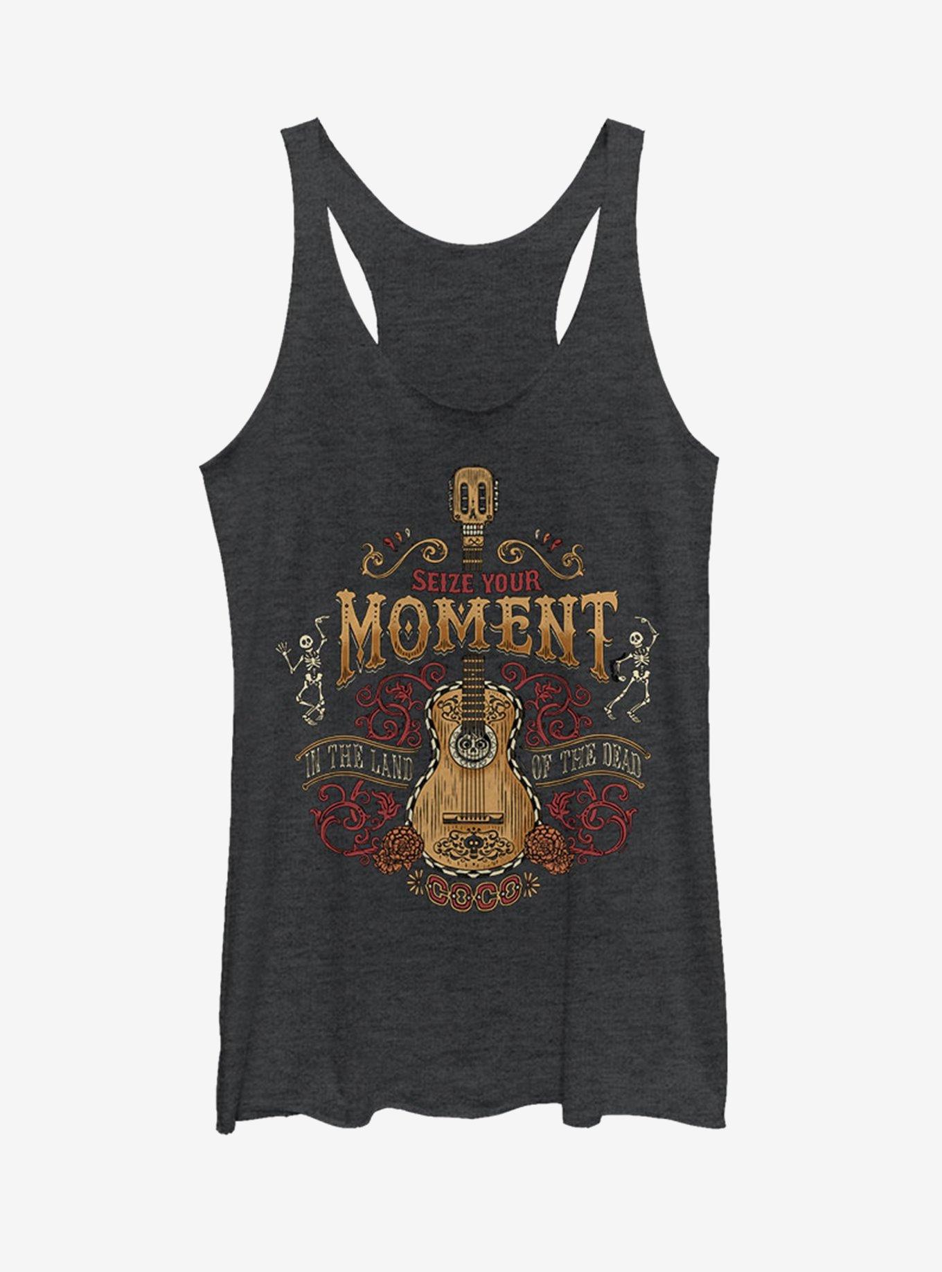 Disney Pixar Coco Seize Your Moment Girls Tank Top, BLK HTR, hi-res