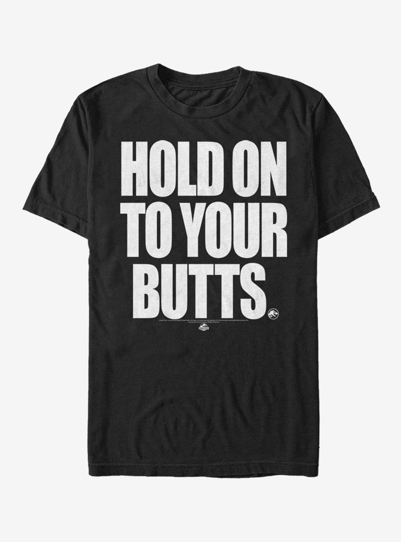 Jurassic Park Hold On T-Shirt, BLACK, hi-res