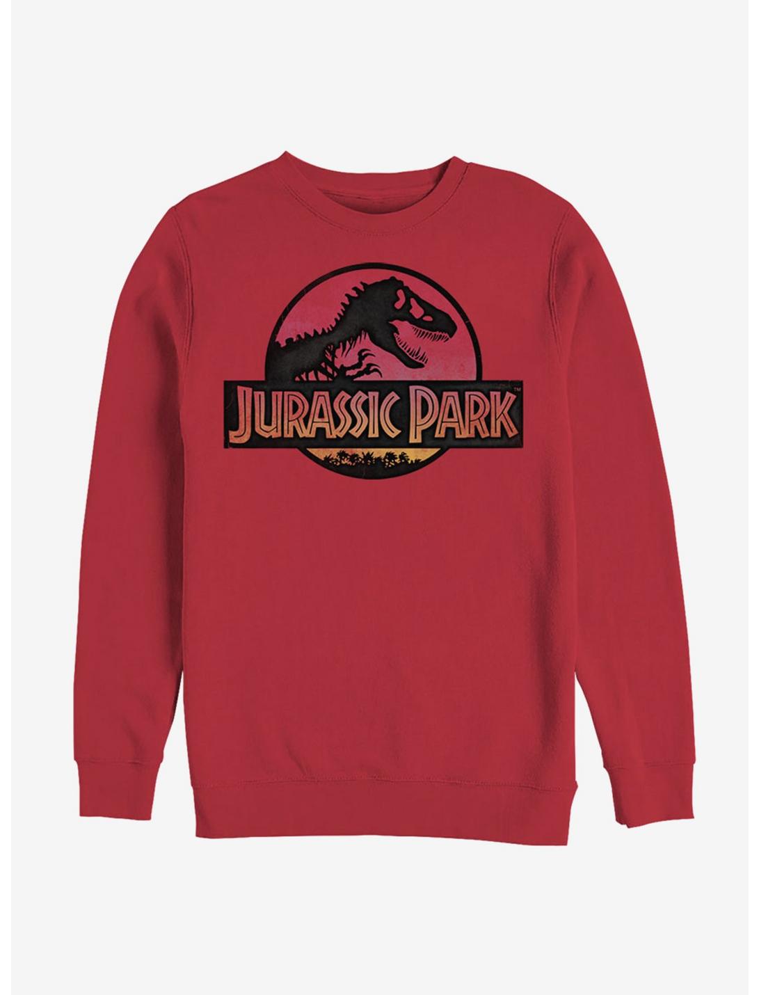 Jurassic Park Safari Logo Red Sweatshirt, RED, hi-res