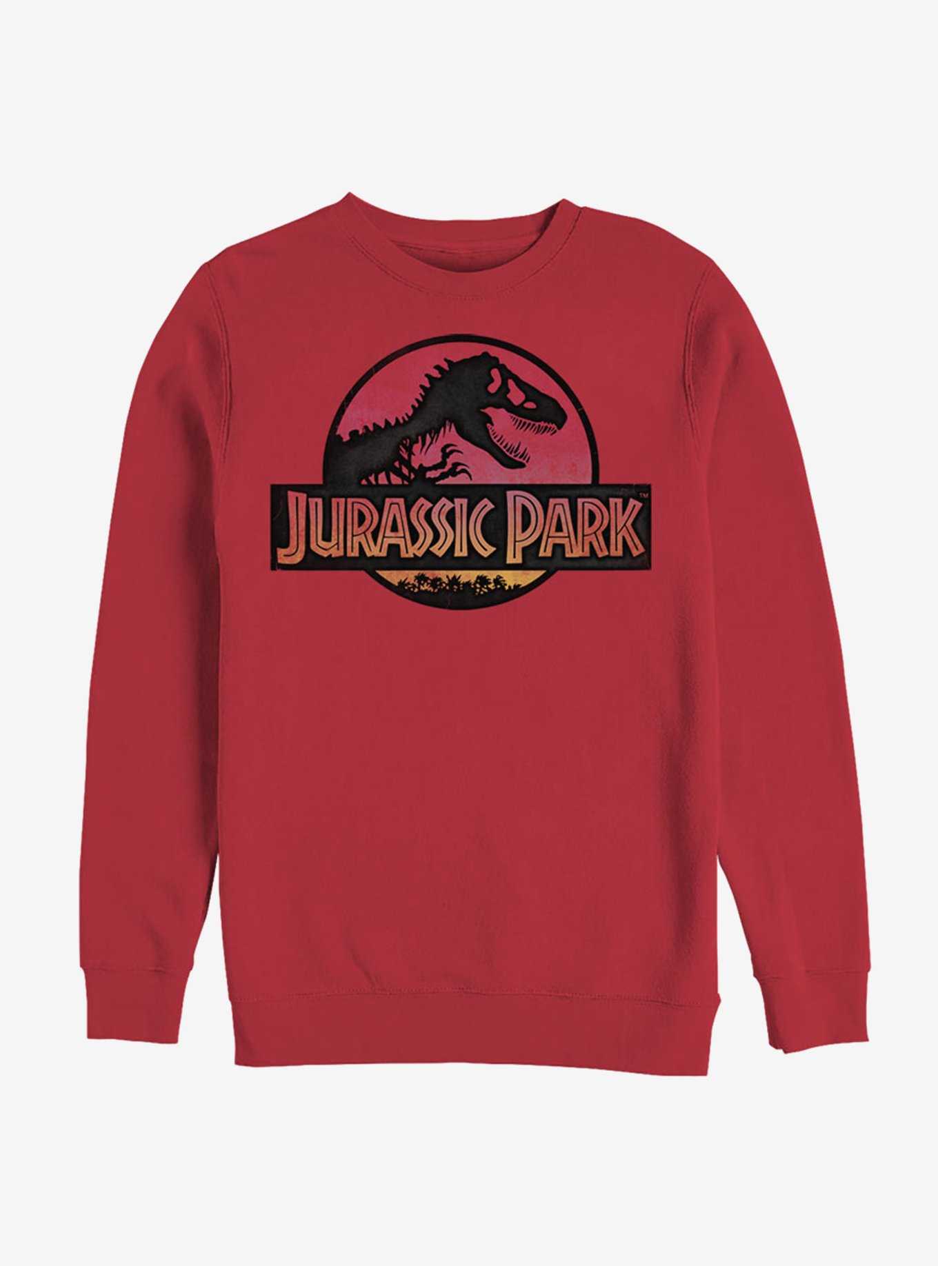 Jurassic Park Safari Logo Red Sweatshirt, , hi-res