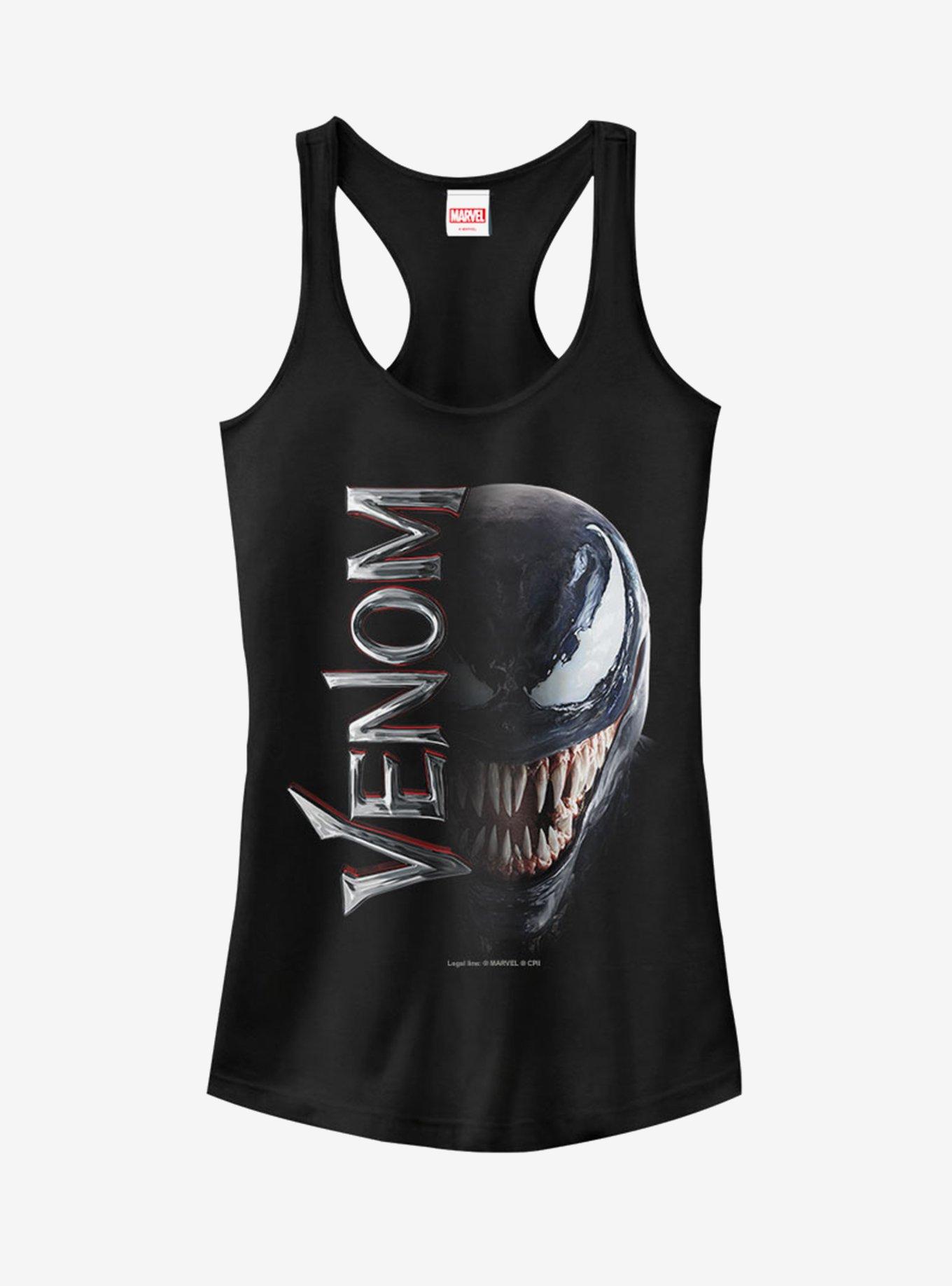 Marvel Venom Split Girls Tank Top, BLACK, hi-res