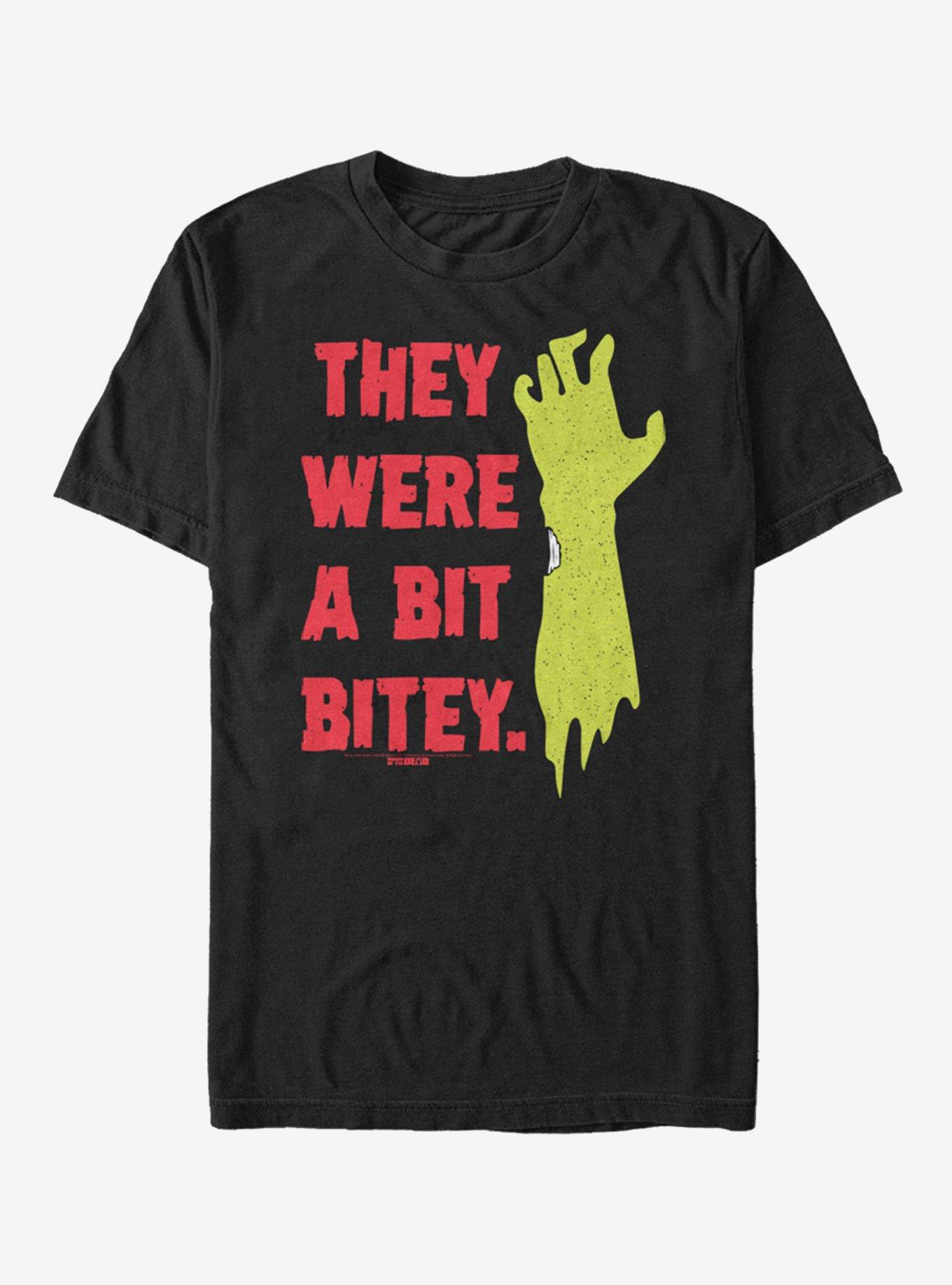 Shaun of the Dead A Bit Bitey T-Shirt, BLACK, hi-res