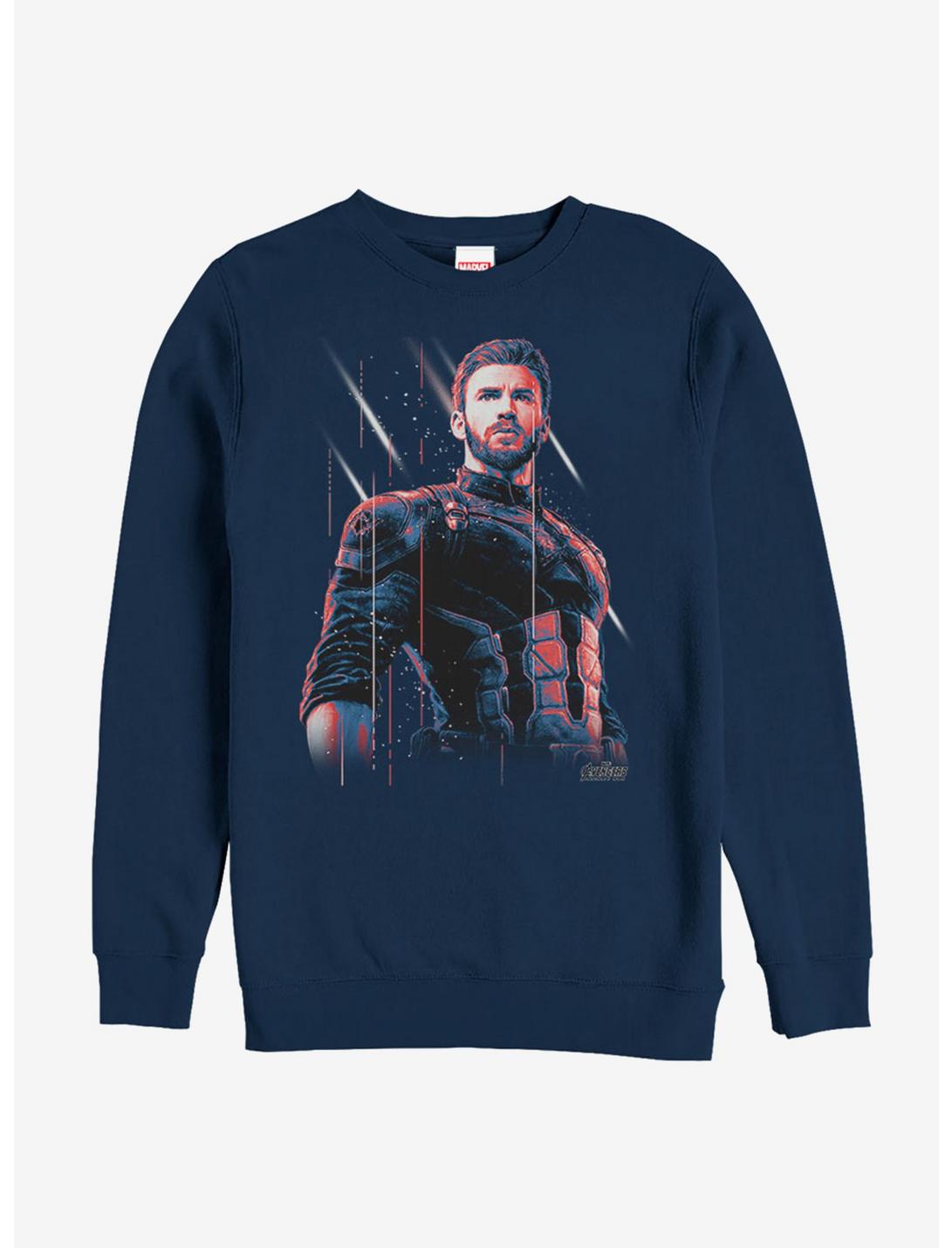 Marvel Captain America Soldier Sweatshirt, NAVY, hi-res