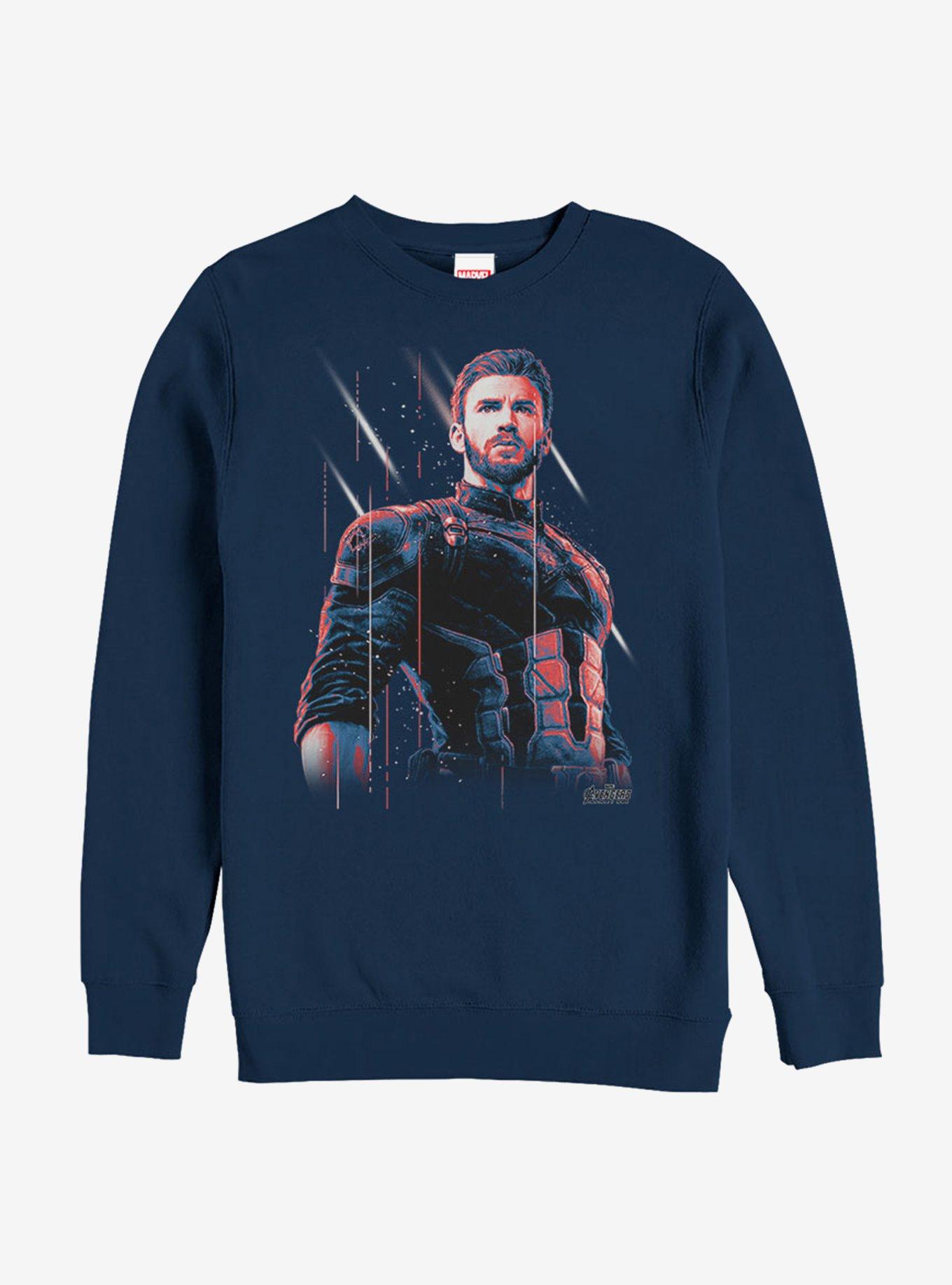 Marvel Captain America Soldier Sweatshirt, NAVY, hi-res