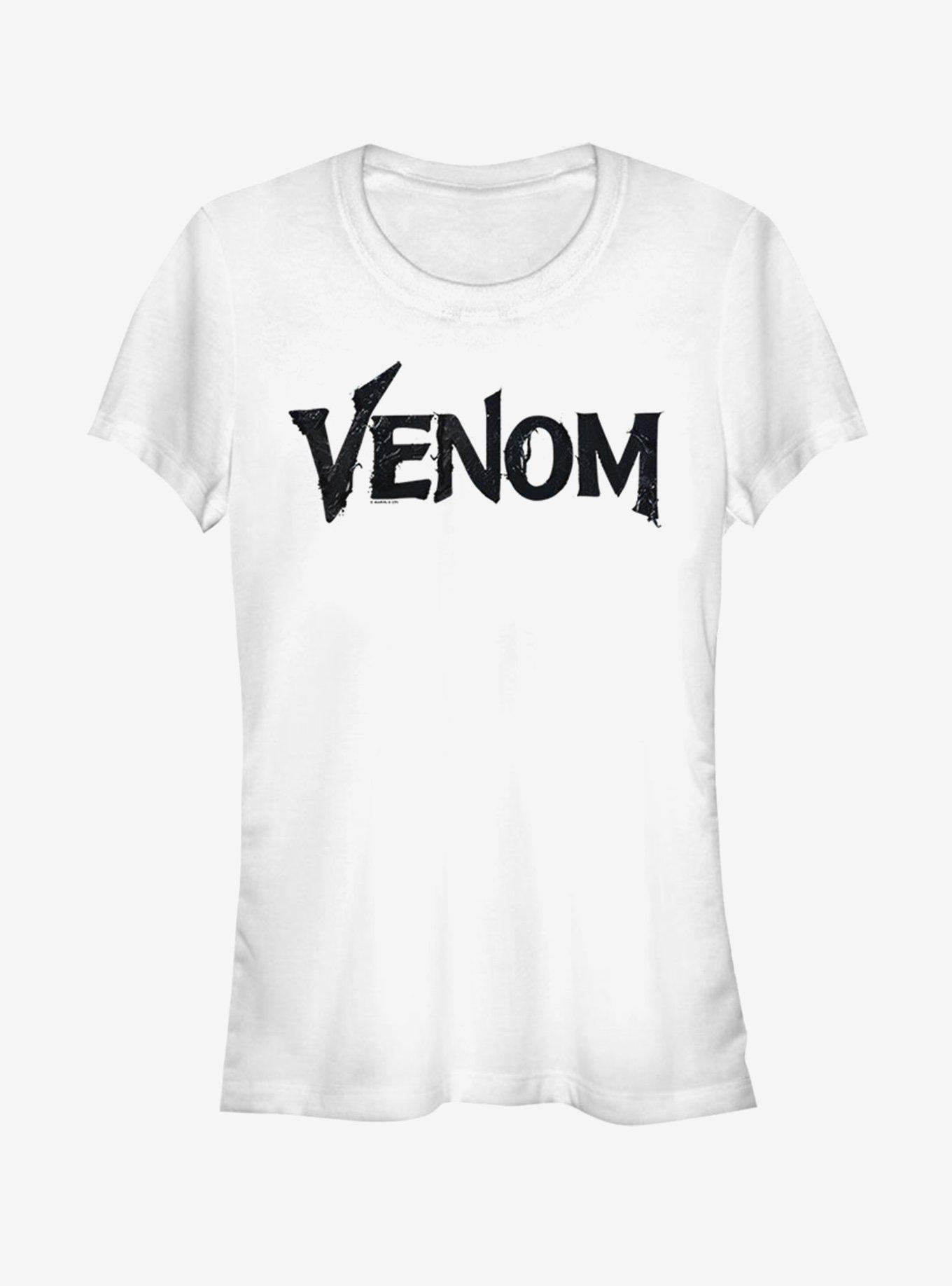 Marvel Venom Symbiote Logo Girls T-Shirt, WHITE, hi-res