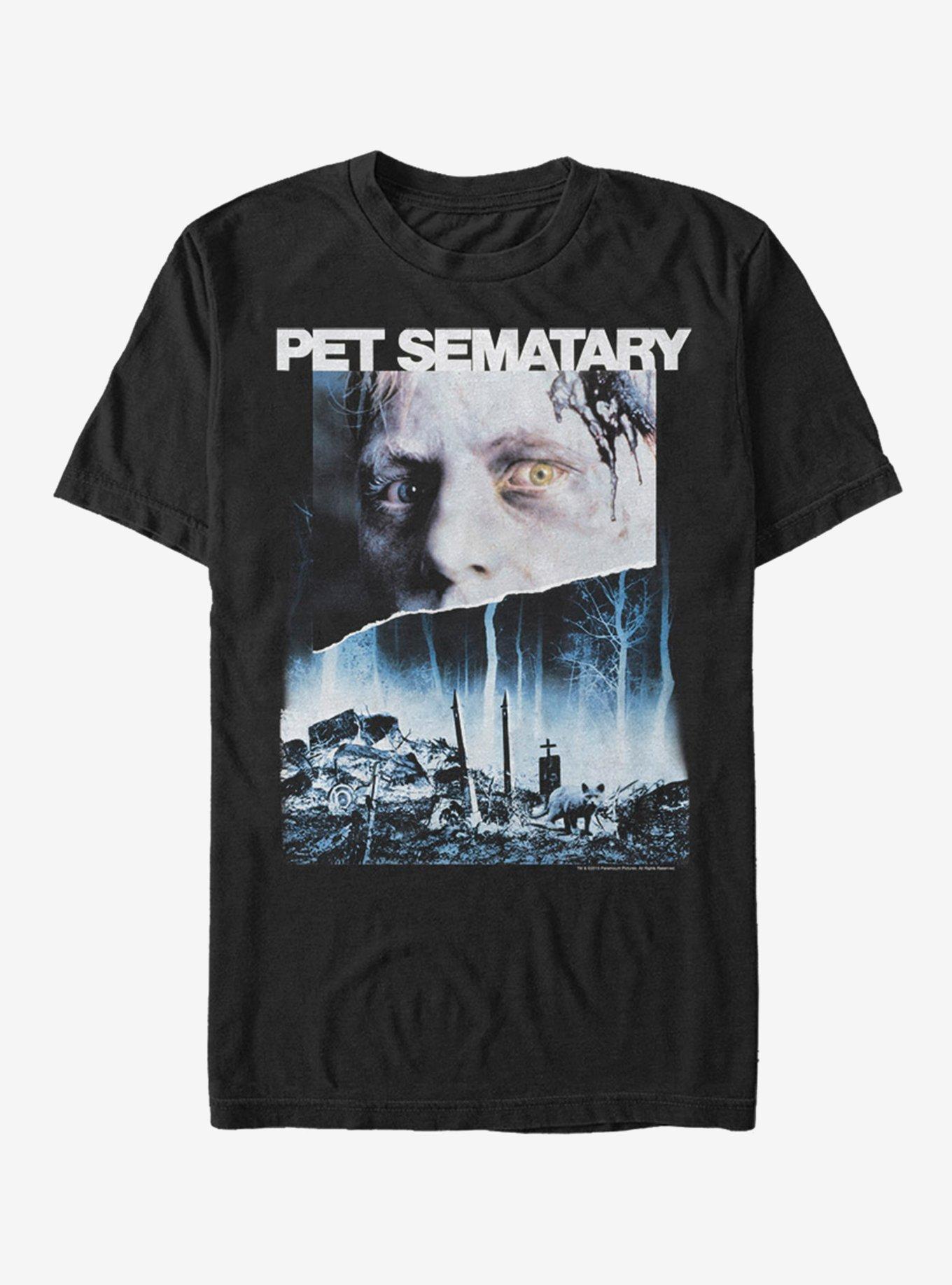 Pet Semetary Poster T-Shirt, BLACK, hi-res