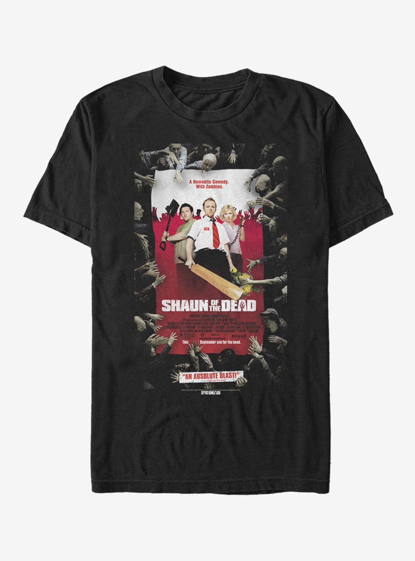 Shaun of the Dead Poster T-Shirt, BLACK, hi-res