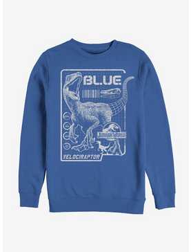Jurassic Park Raptor Blue Print Sweatshirt, , hi-res